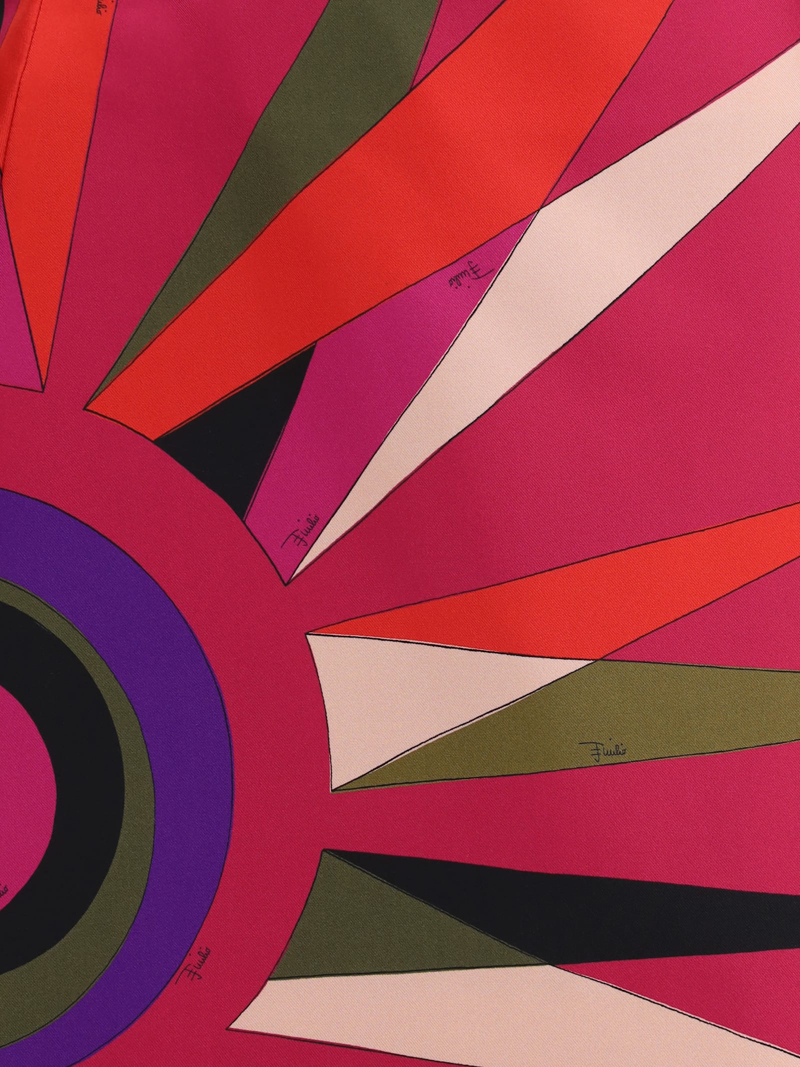 Pucci High Waist Mini Skirt With Graphic Print In Pink