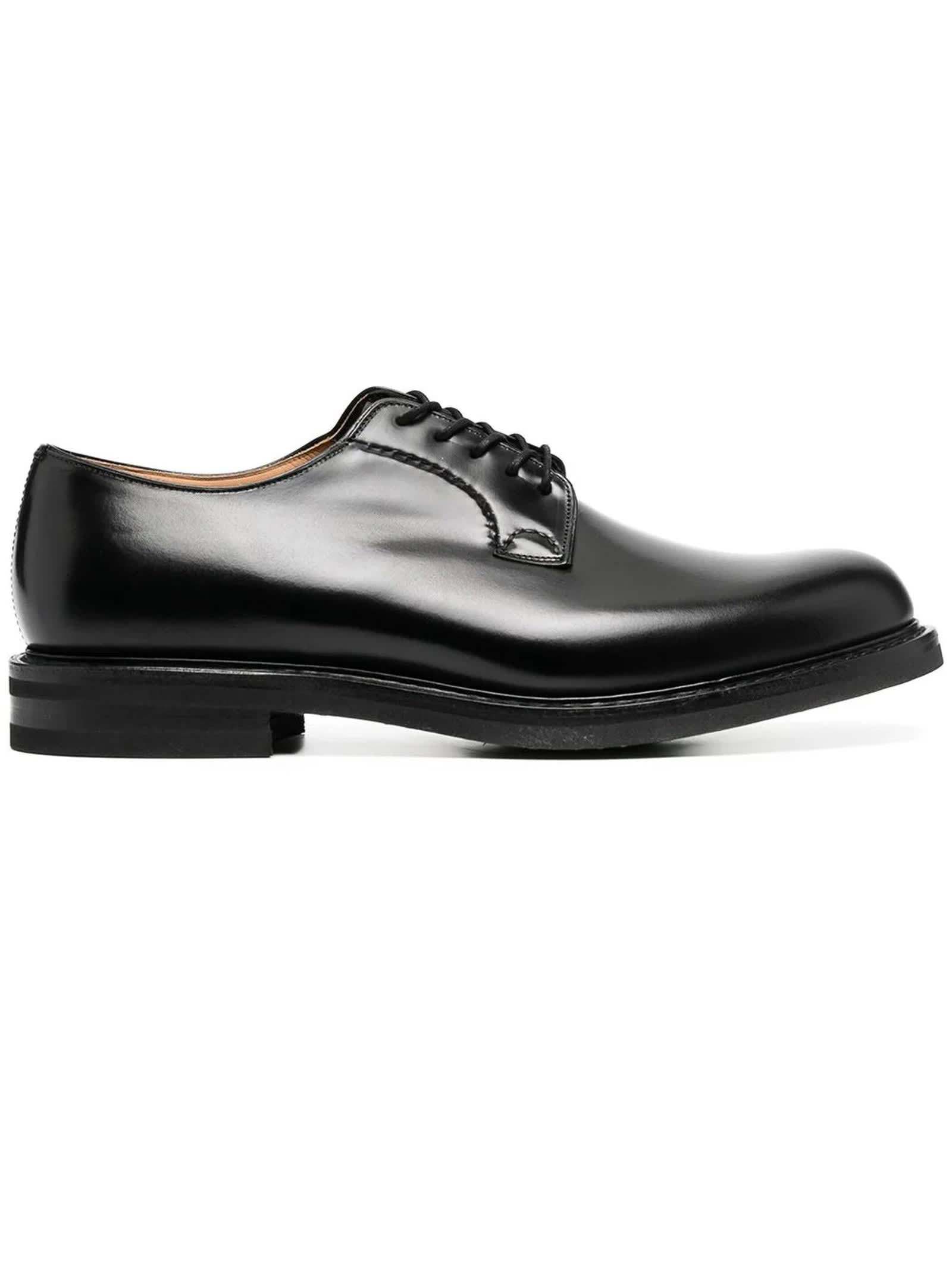 CHURCH'S SHANNON LW POLISHED BINDER DERBY BLACK