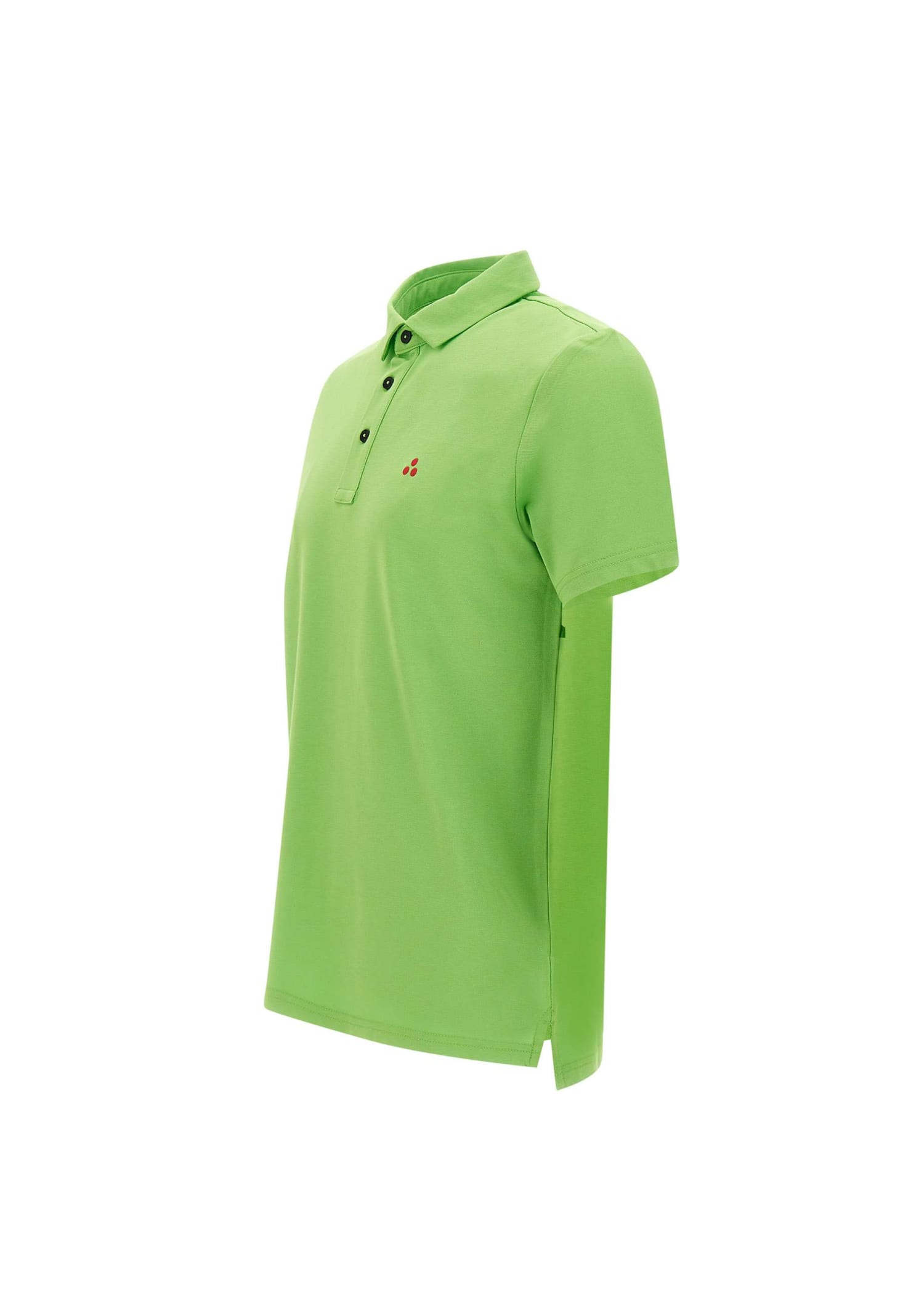 Shop Peuterey Mezzola Cotton And Silk Polo Shirt In Green