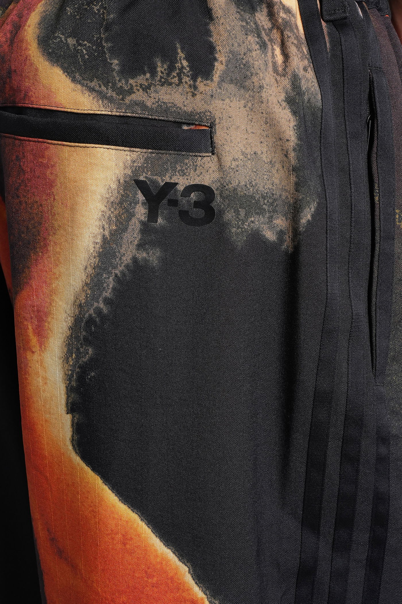 Y-3 Aop Sport Uniform Track Pants In Black