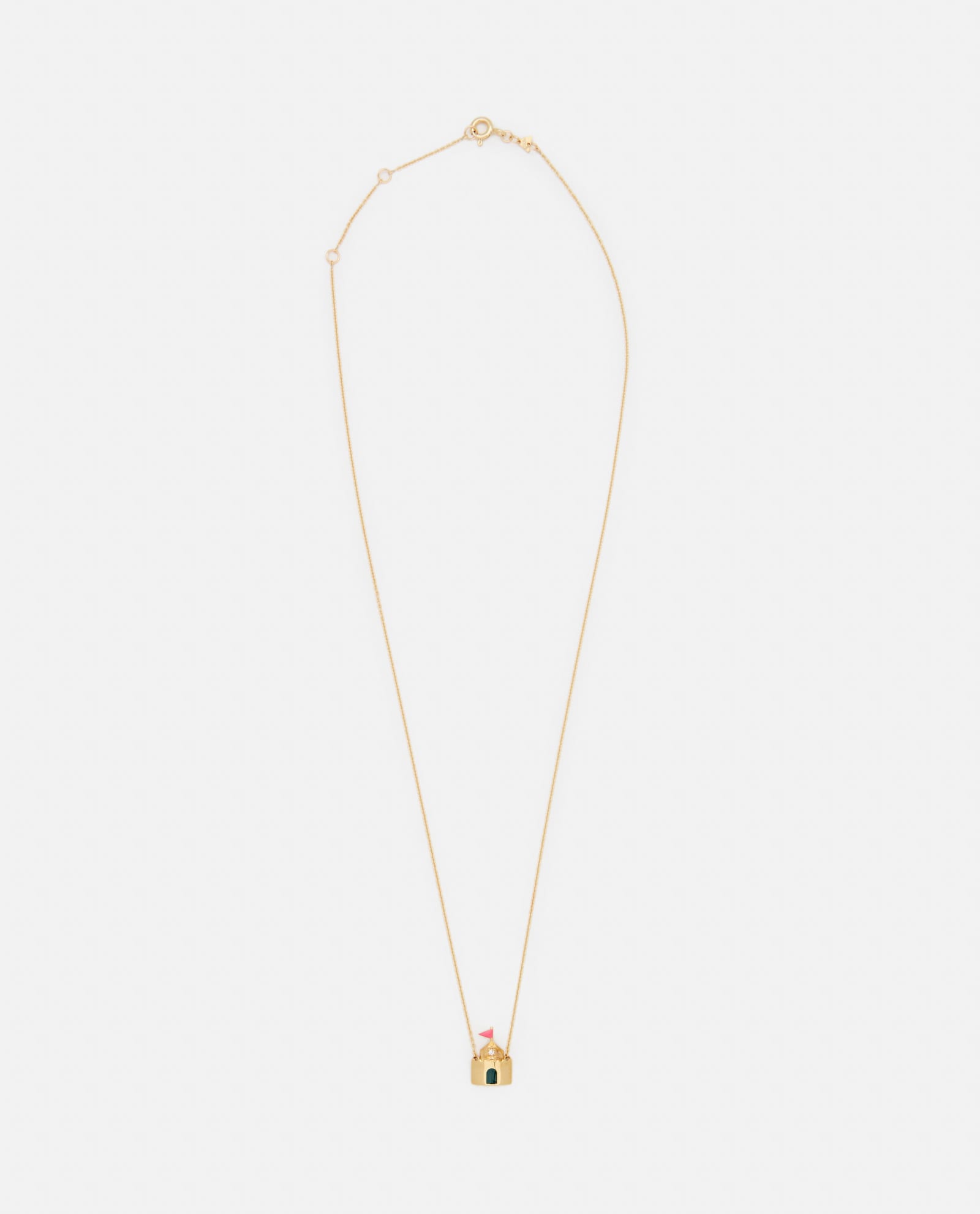 9k Gold Castillo Brillante Enamel Necklace