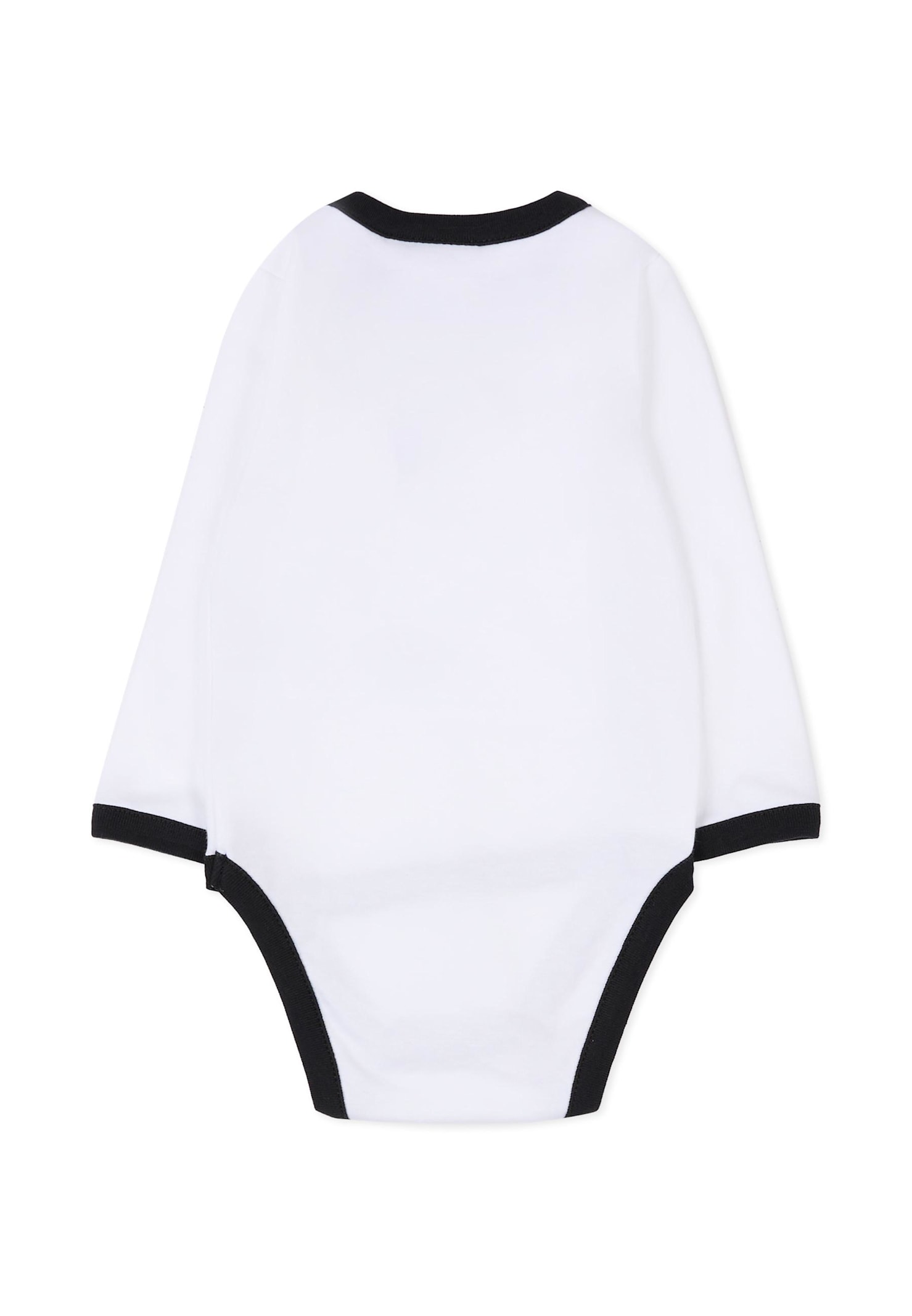 Hugo Boss White Babygrow Set For Baby Boy With Logo In White