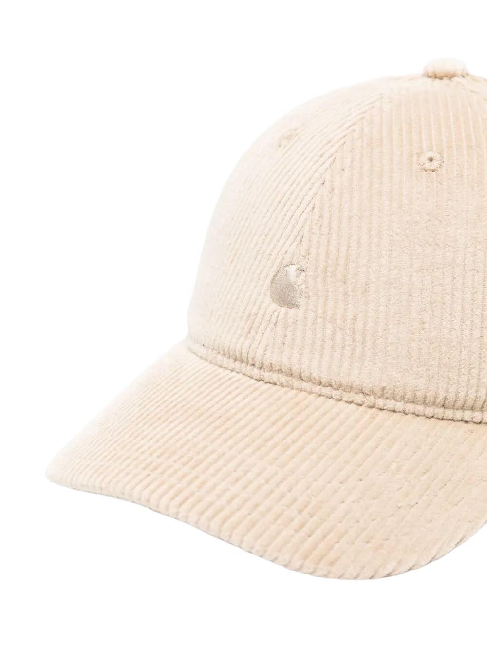 Carhartt Harlem Corduroy Baseball Cap In Neutral