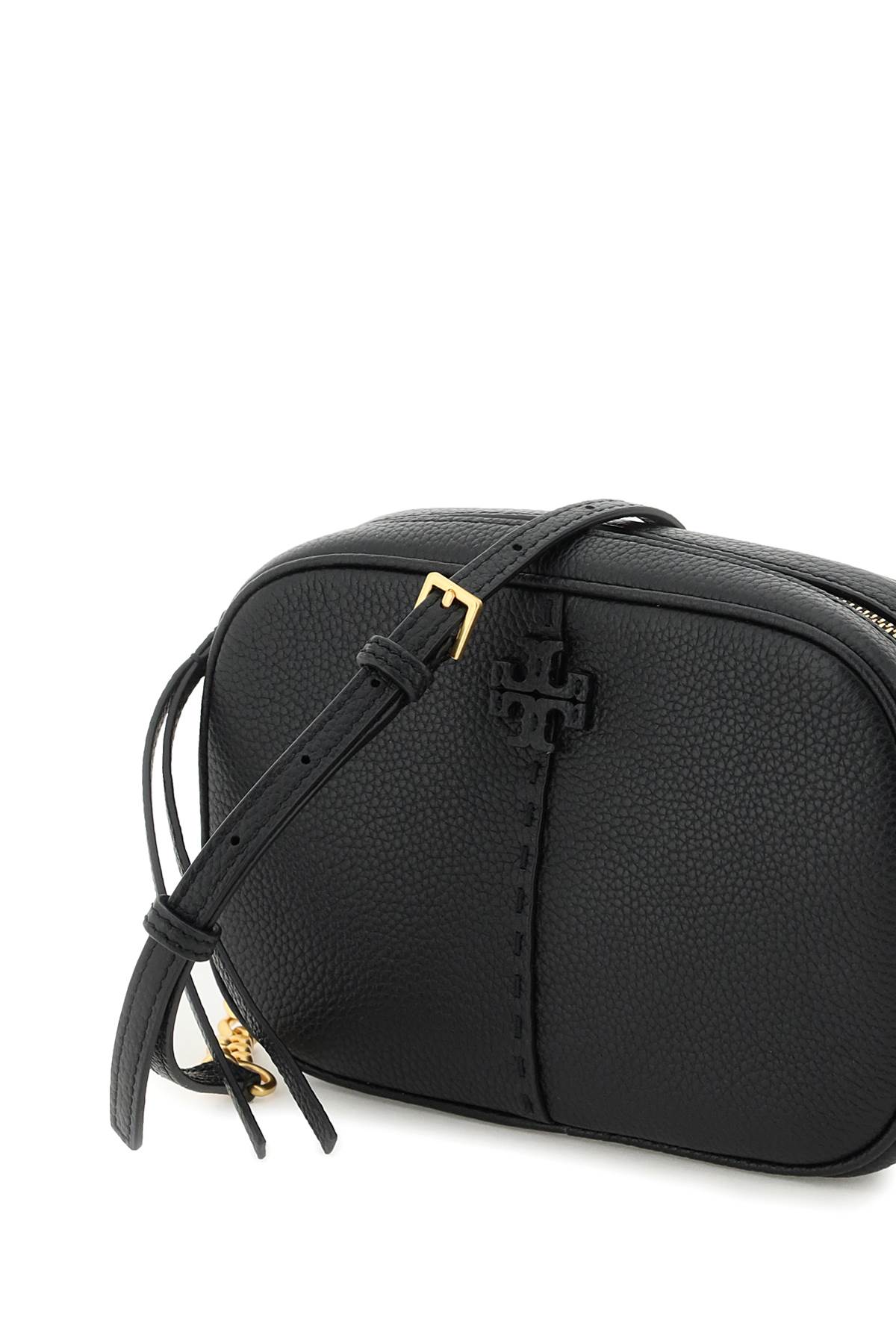 Shop Tory Burch Mcgraw Camera Bag Shoulder Bag In Black