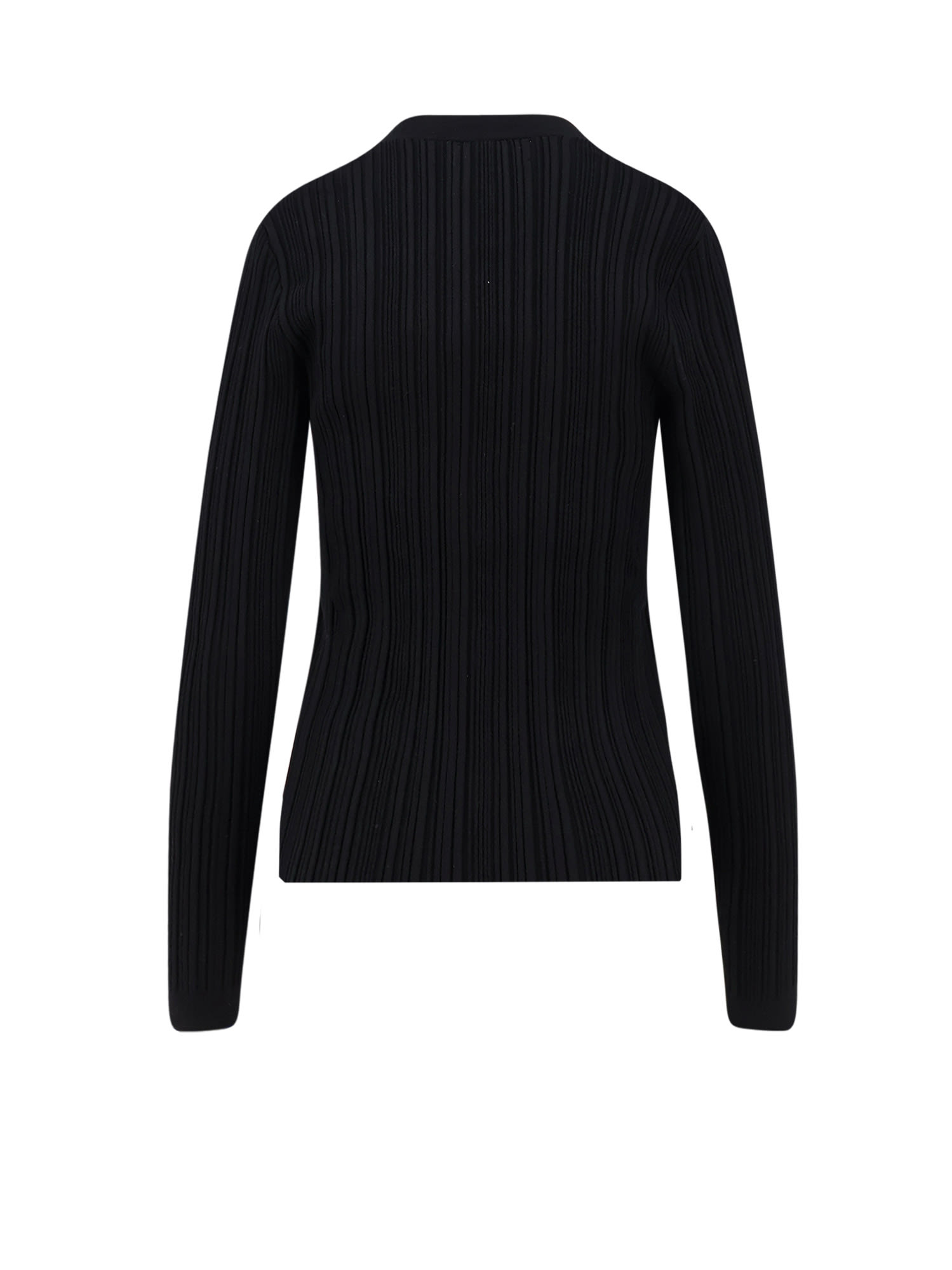 La Petit Robe Di Chiara Boni New Pepper Viscose Cardigan In Black