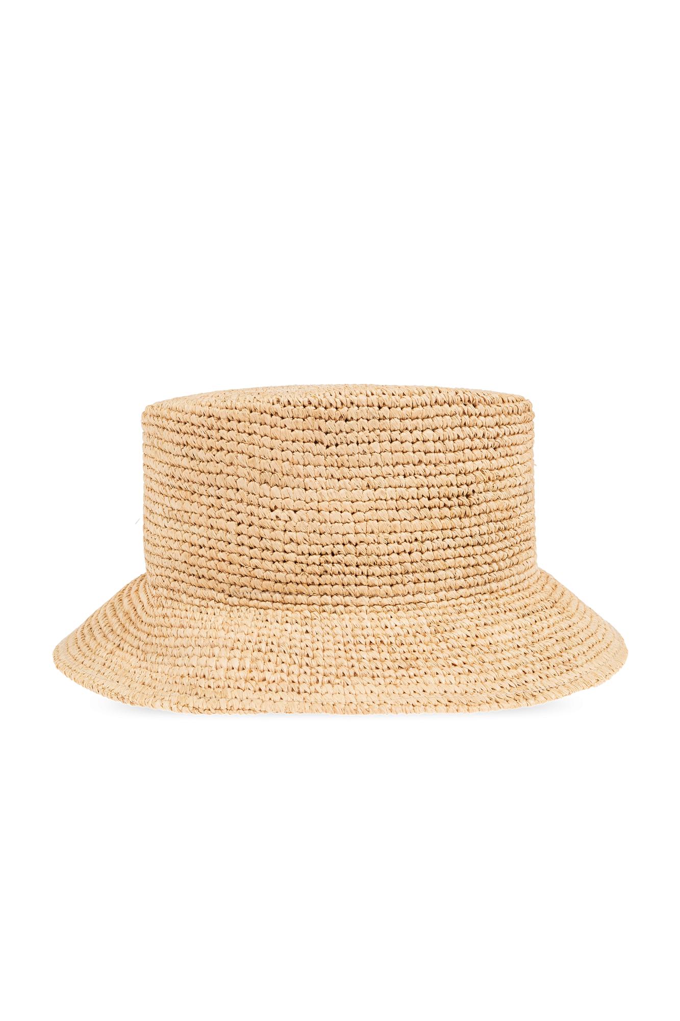 Jacquemus Hat With Logo In Beige