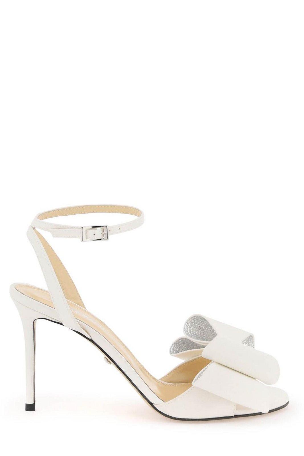 Shop Mach &amp; Mach Le Cadeau Double-bow Sandals In White