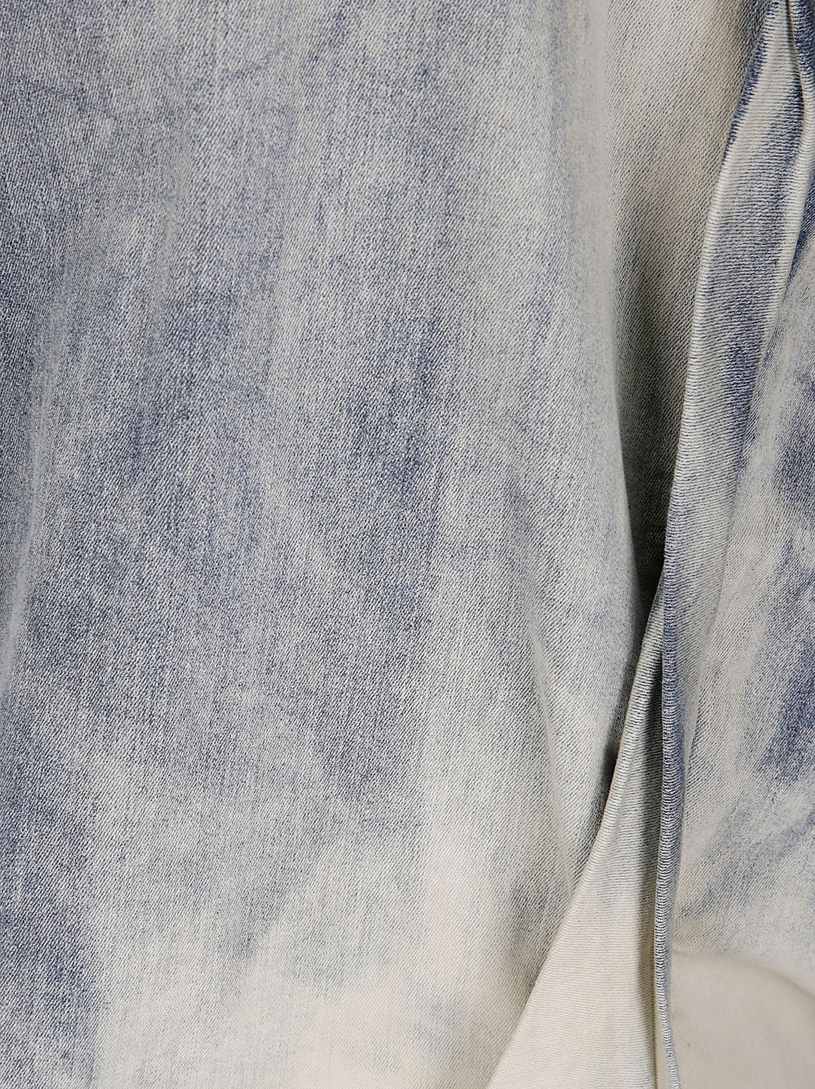 Rick Owens Sleeveless Long Top In Blue