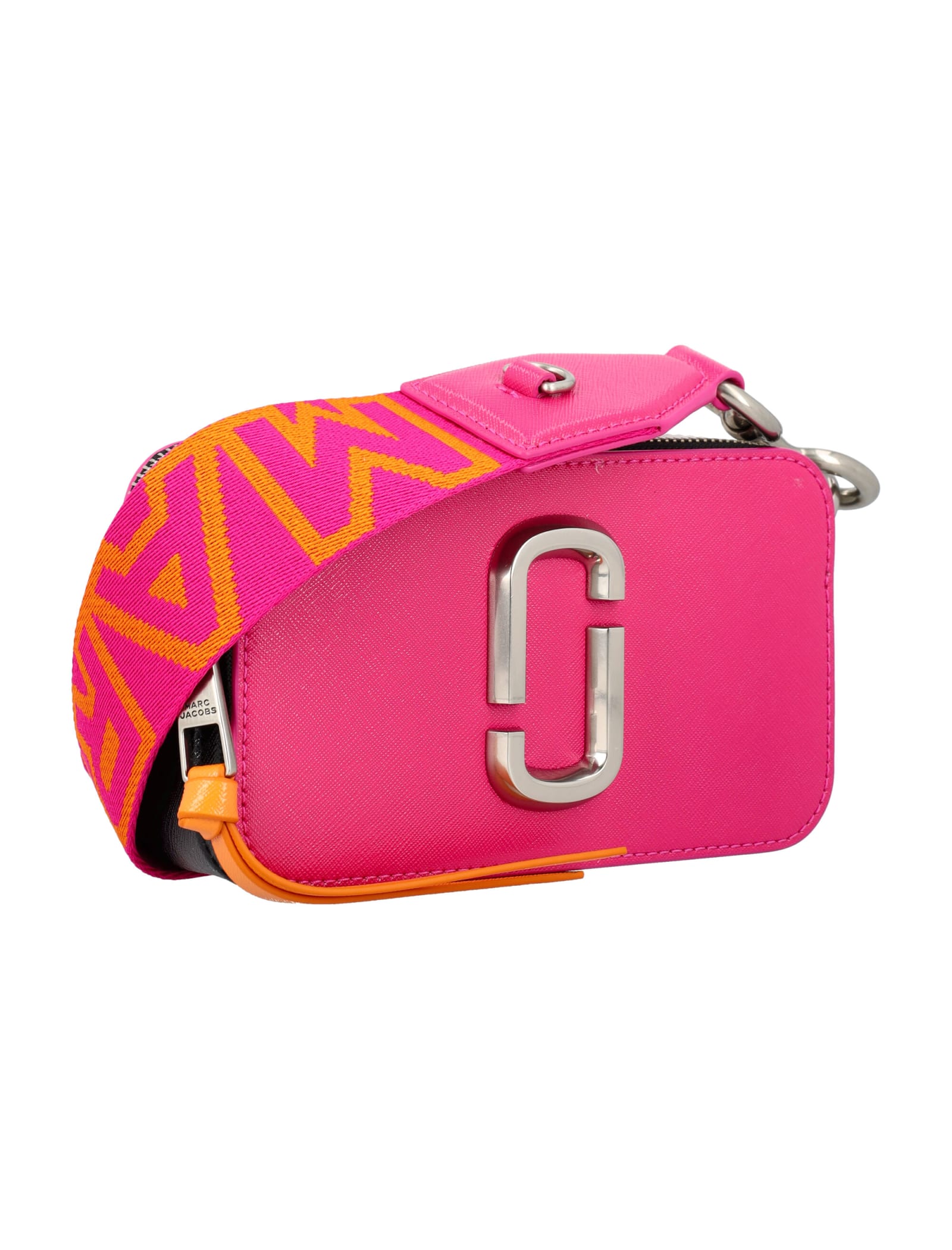 Shop Marc Jacobs The Snapshot In Hot Pink Multi