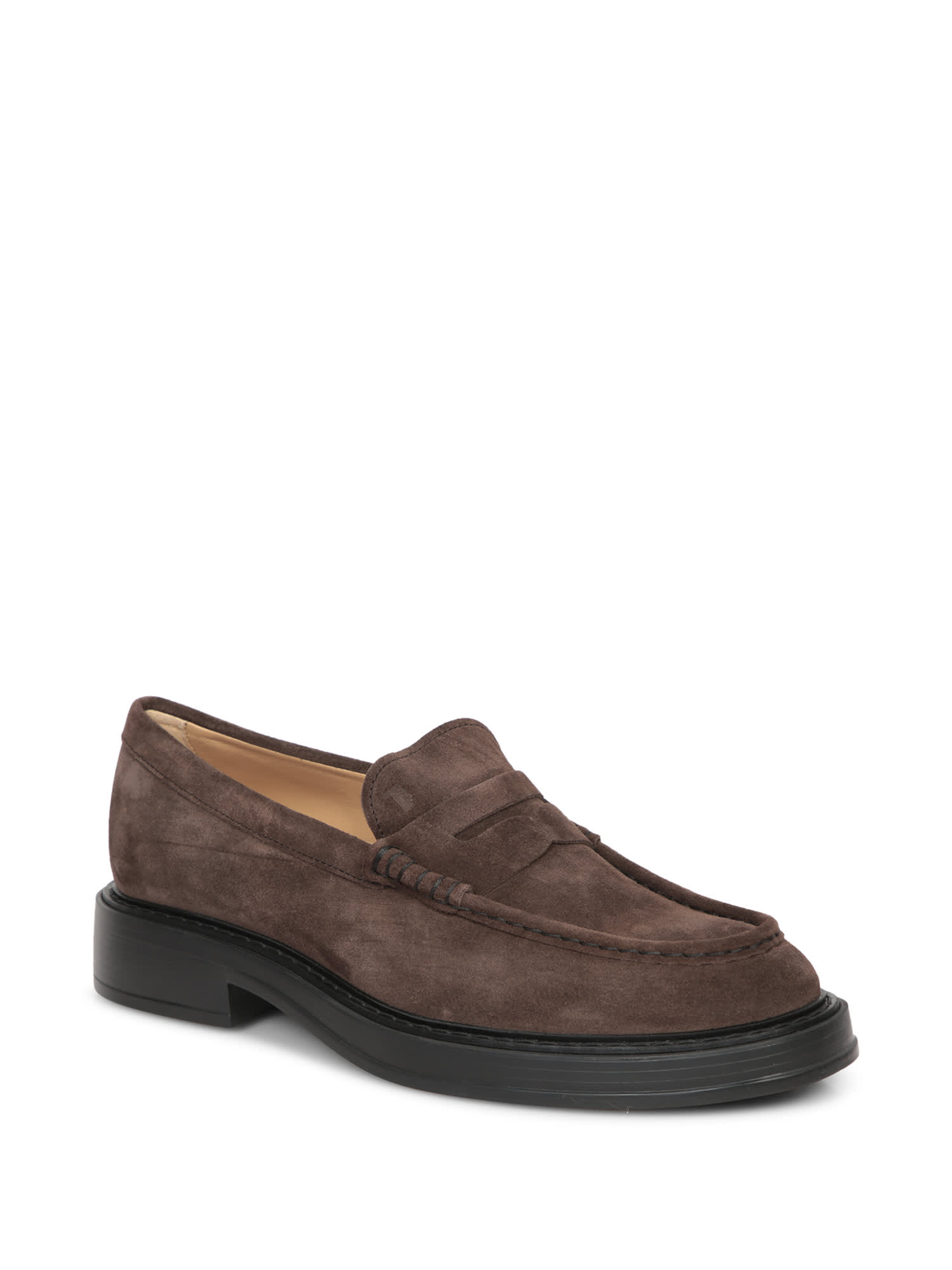 Shop Tod's Ultralight Brown Suede Loafer