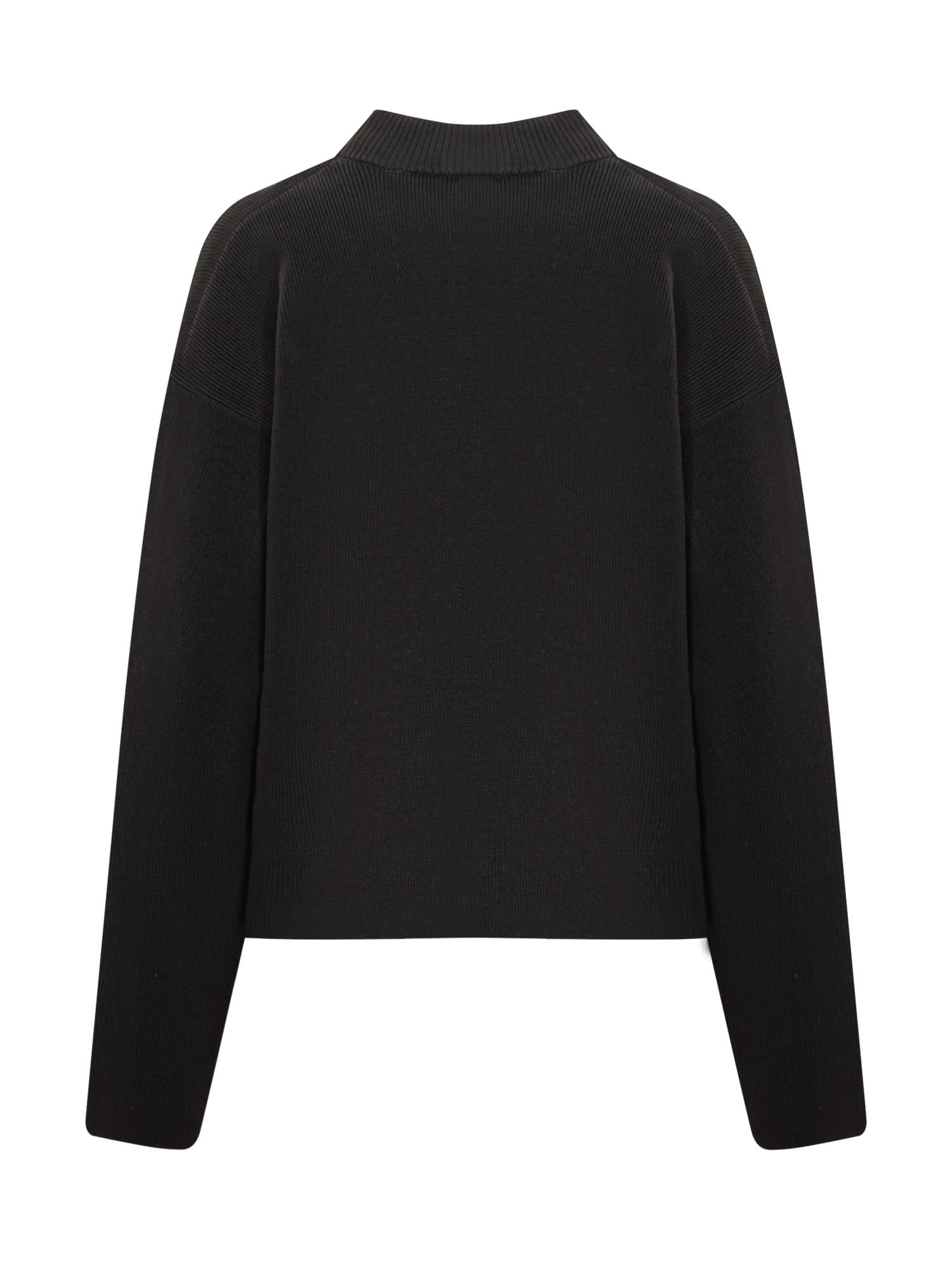 Shop Ami Alexandre Mattiussi Sweater With Logo In Black
