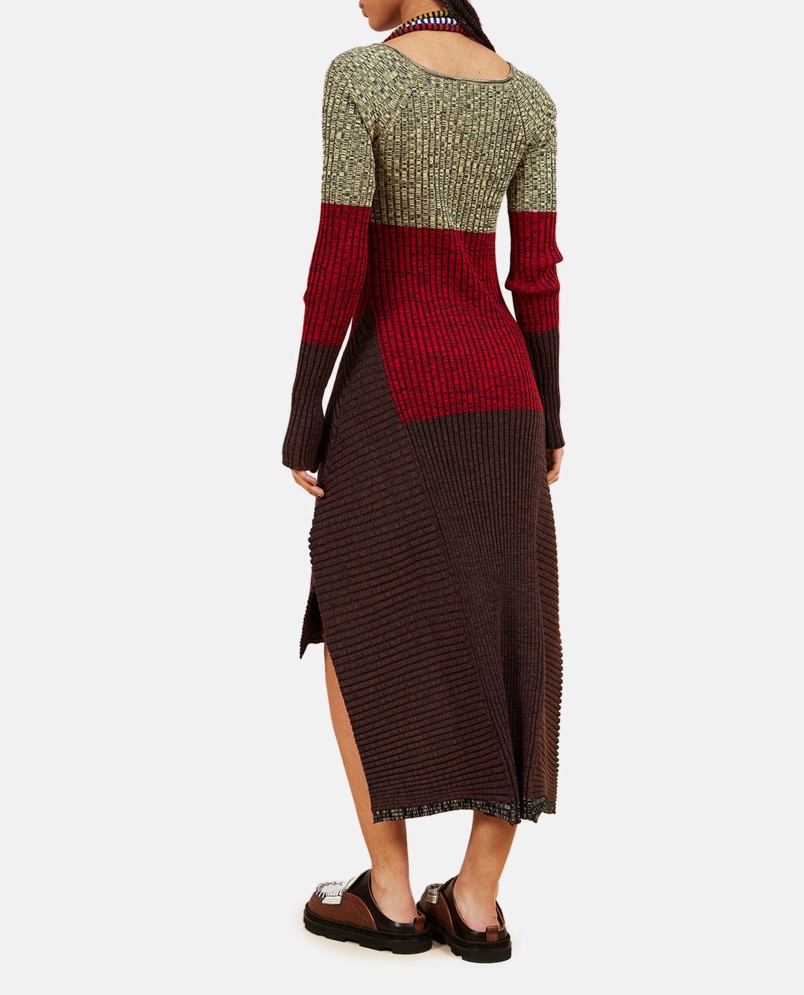 Shop Colville Wing Knit Dress In Multicolour