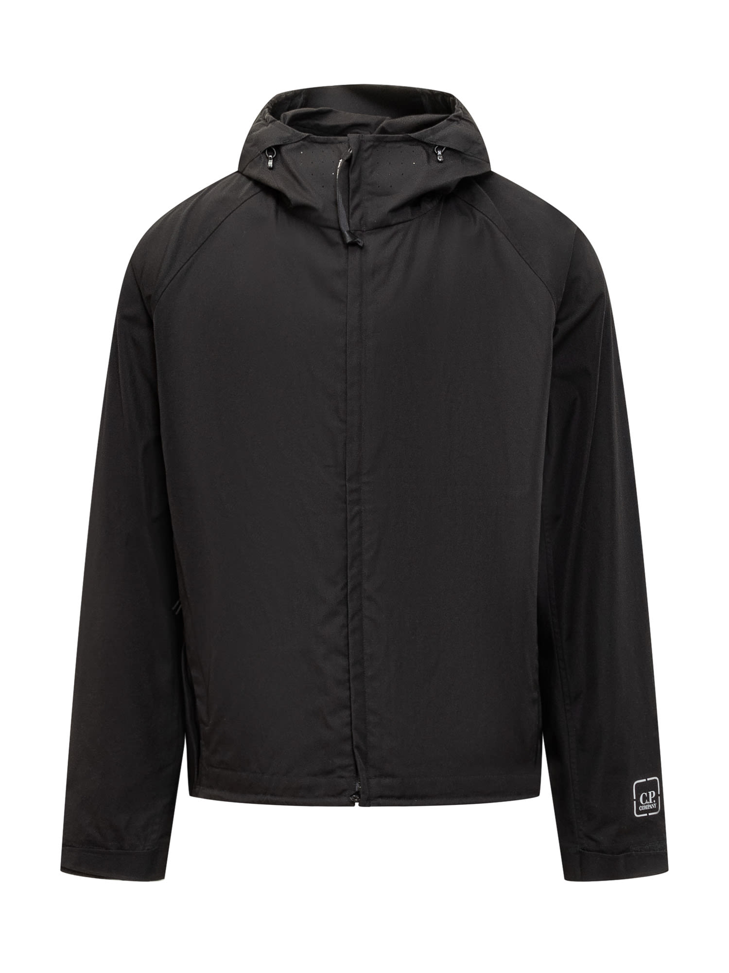 C.p. Company C.p.company Jacket With Gabardine In Black