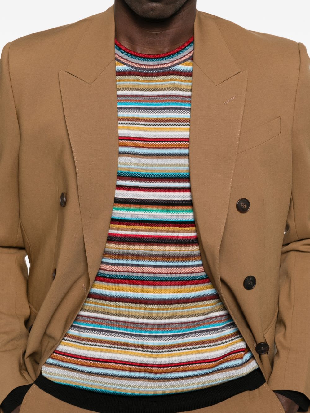 Paul Smith Signature Stripe Wool Sweater In Multi