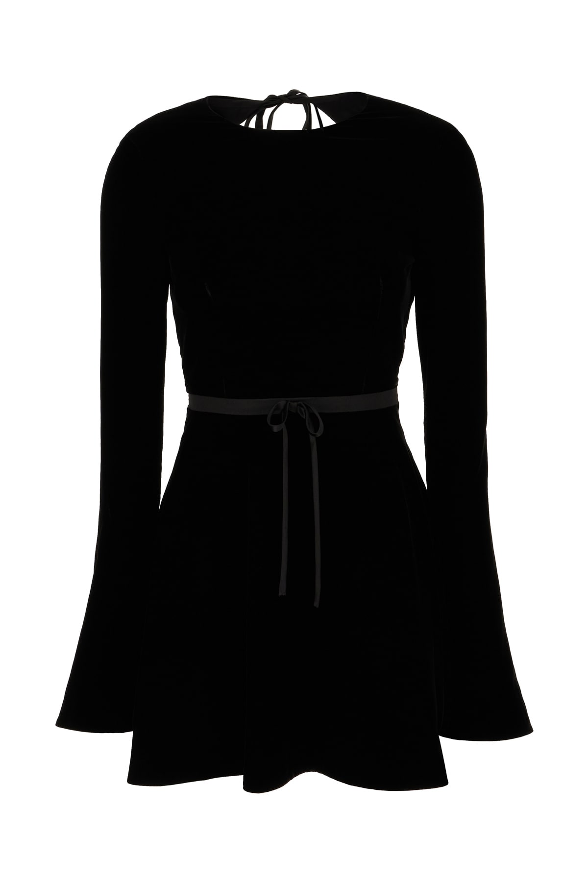 Saint Laurent Black Viscose Blend Minidress