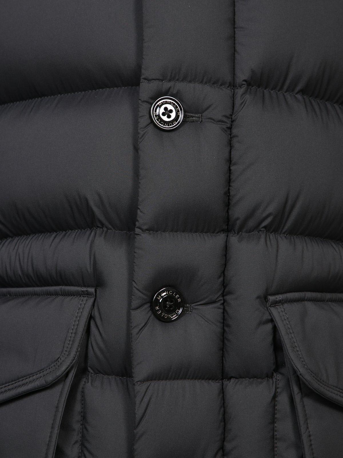 Shop Moncler Clunye Short Down Jacket In Black