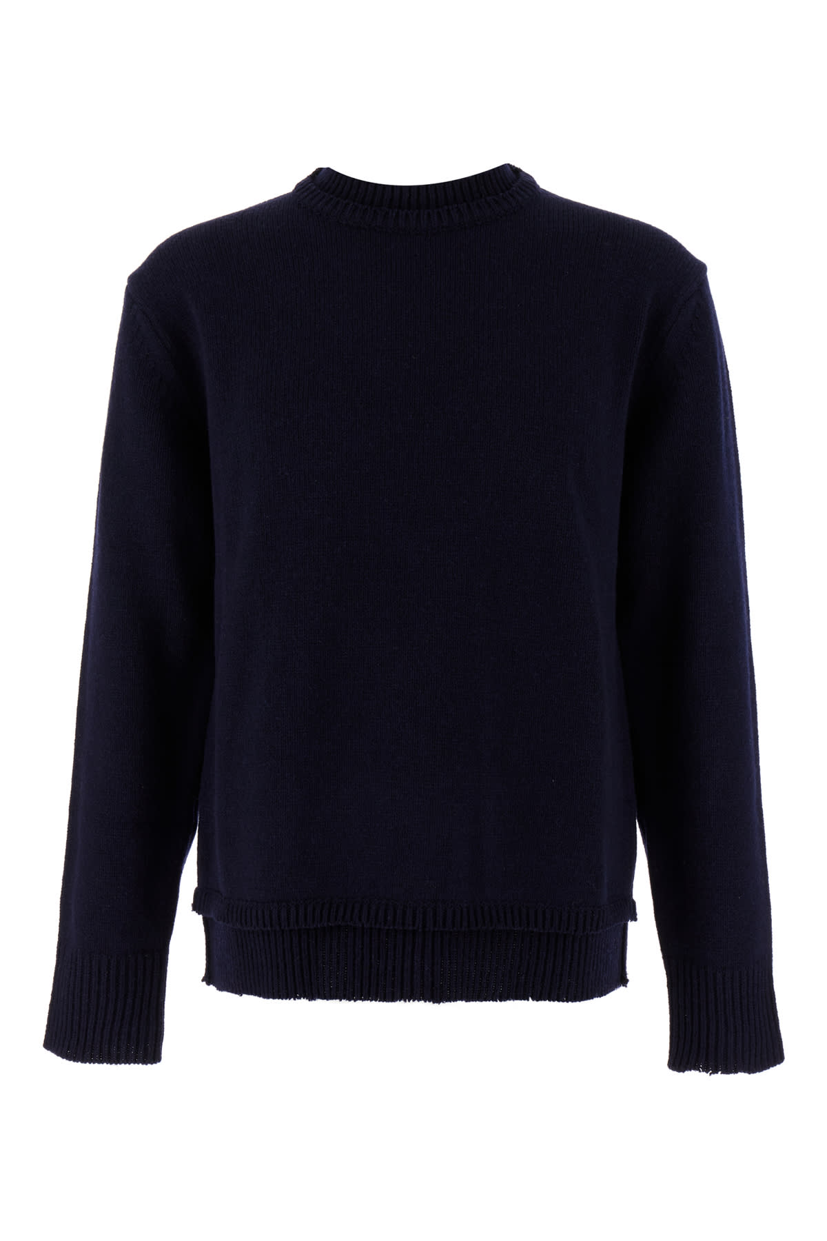 Midnight Blue Wool Blend Oversize Sweater