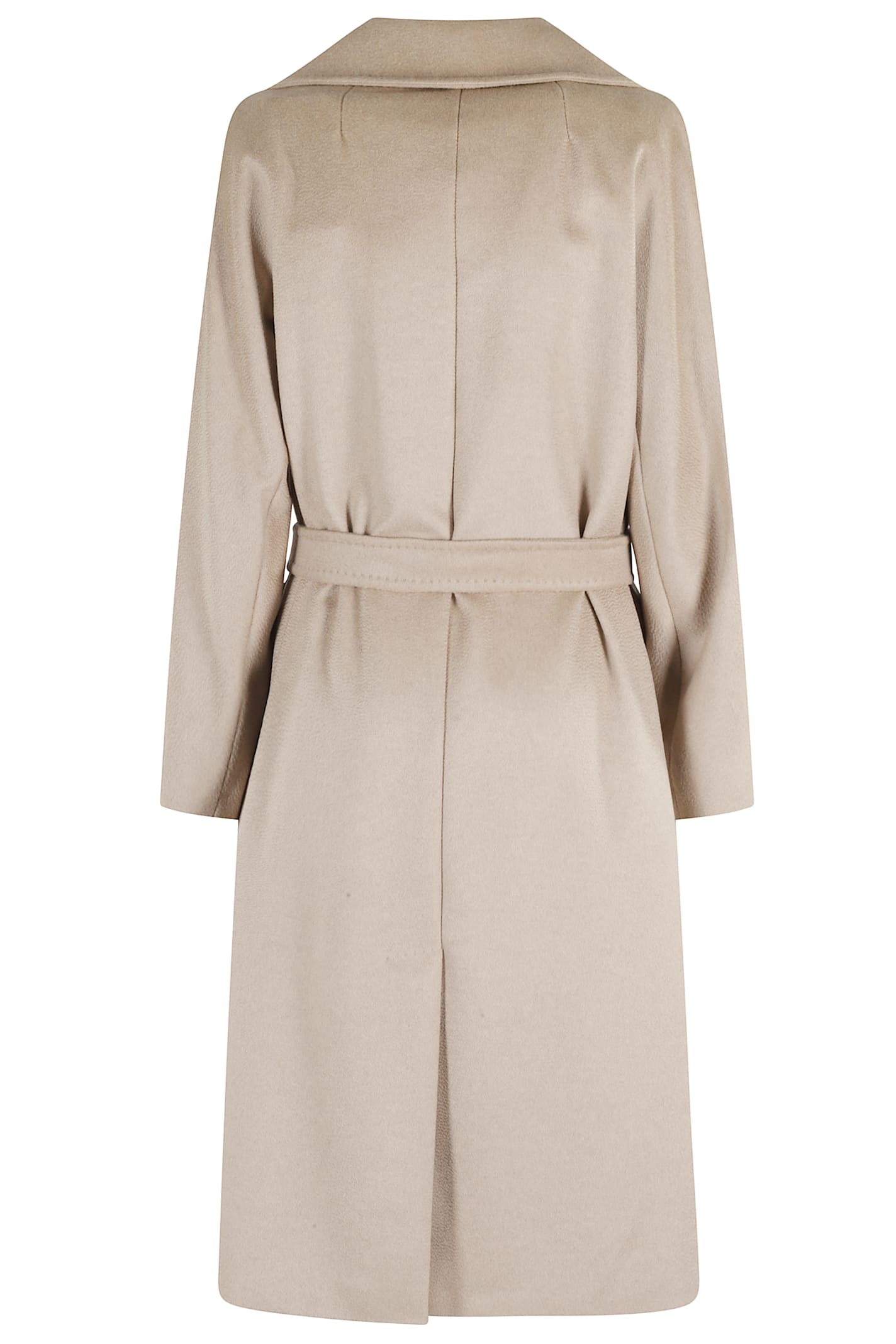 Weekend Max Mara Lapel Long-sleeved Coat In Neutral