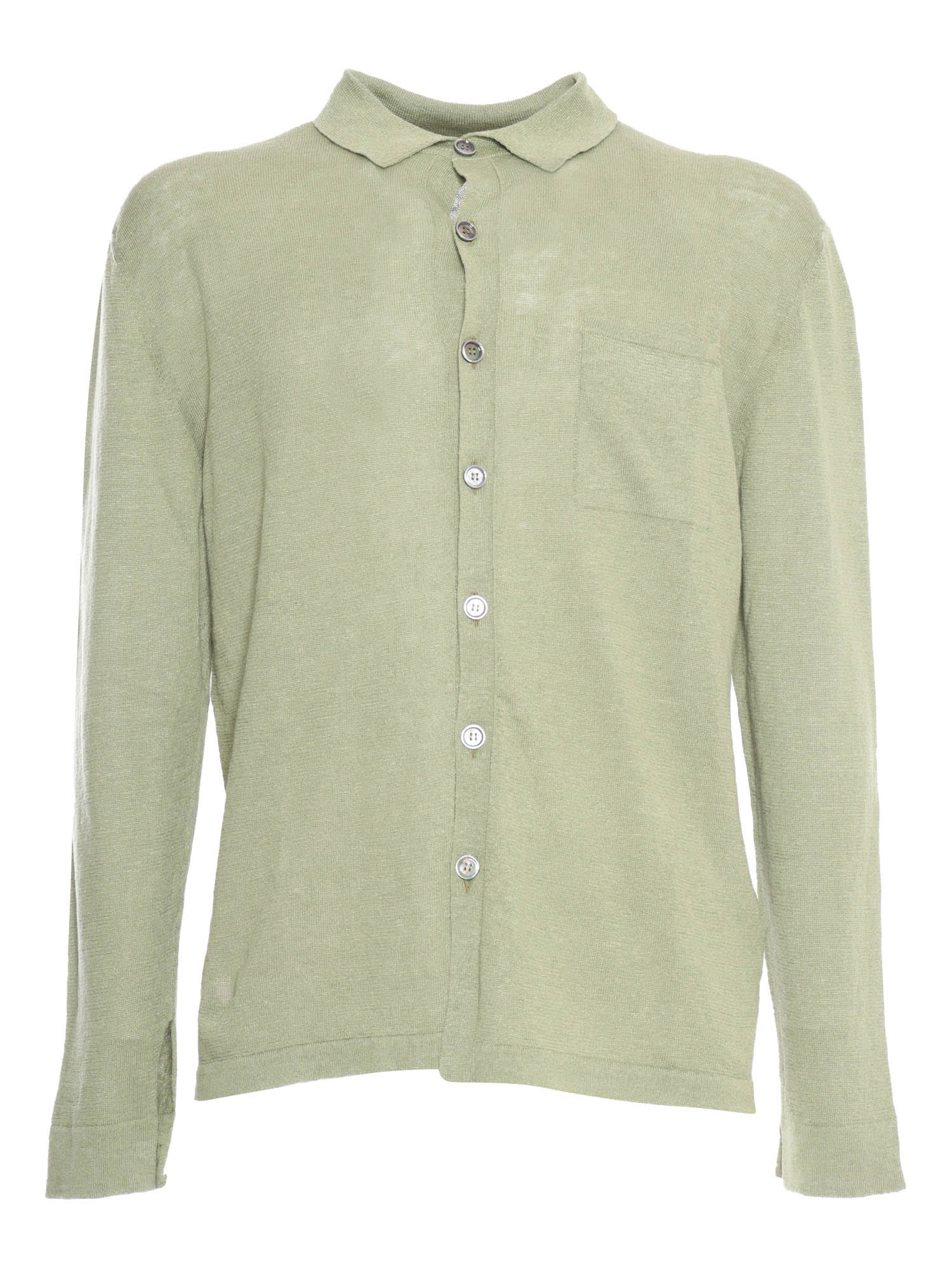 Shop Settefili Cashmere Pistachio Green Shirt