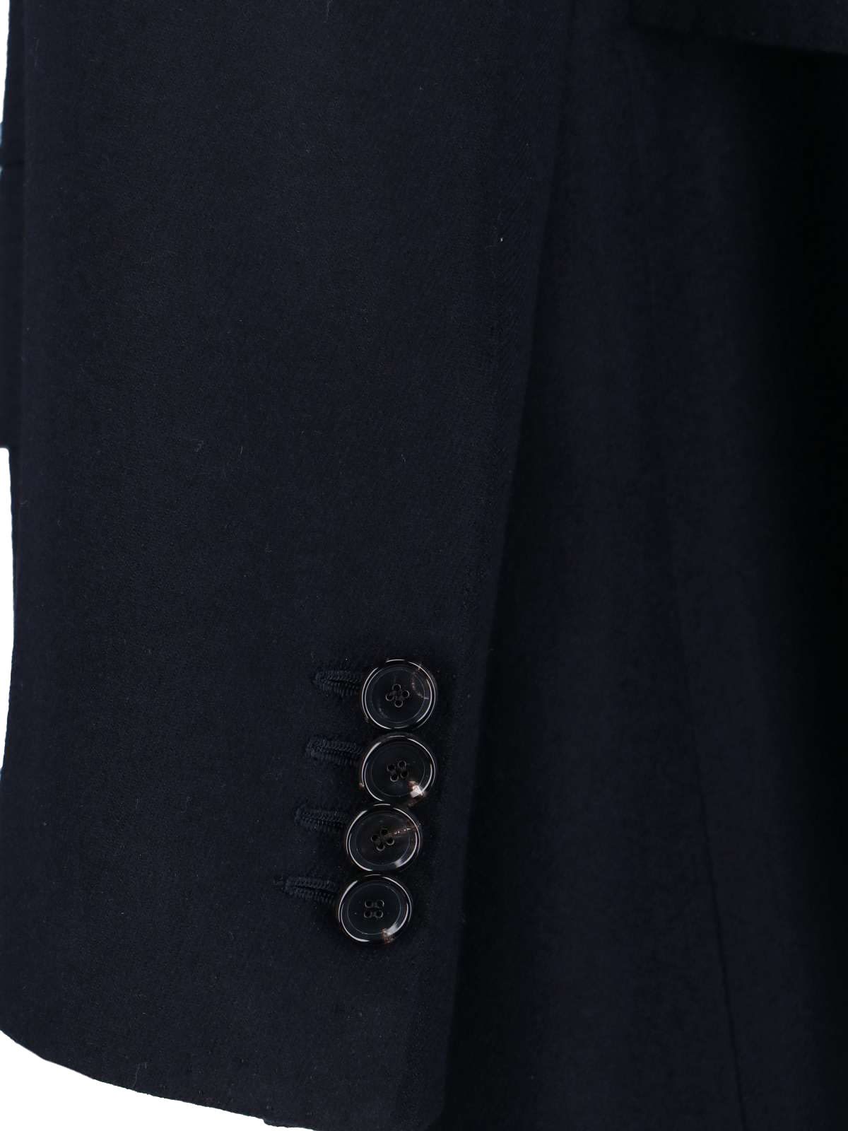 Cesare Attolini Double-breasted Coat In Black