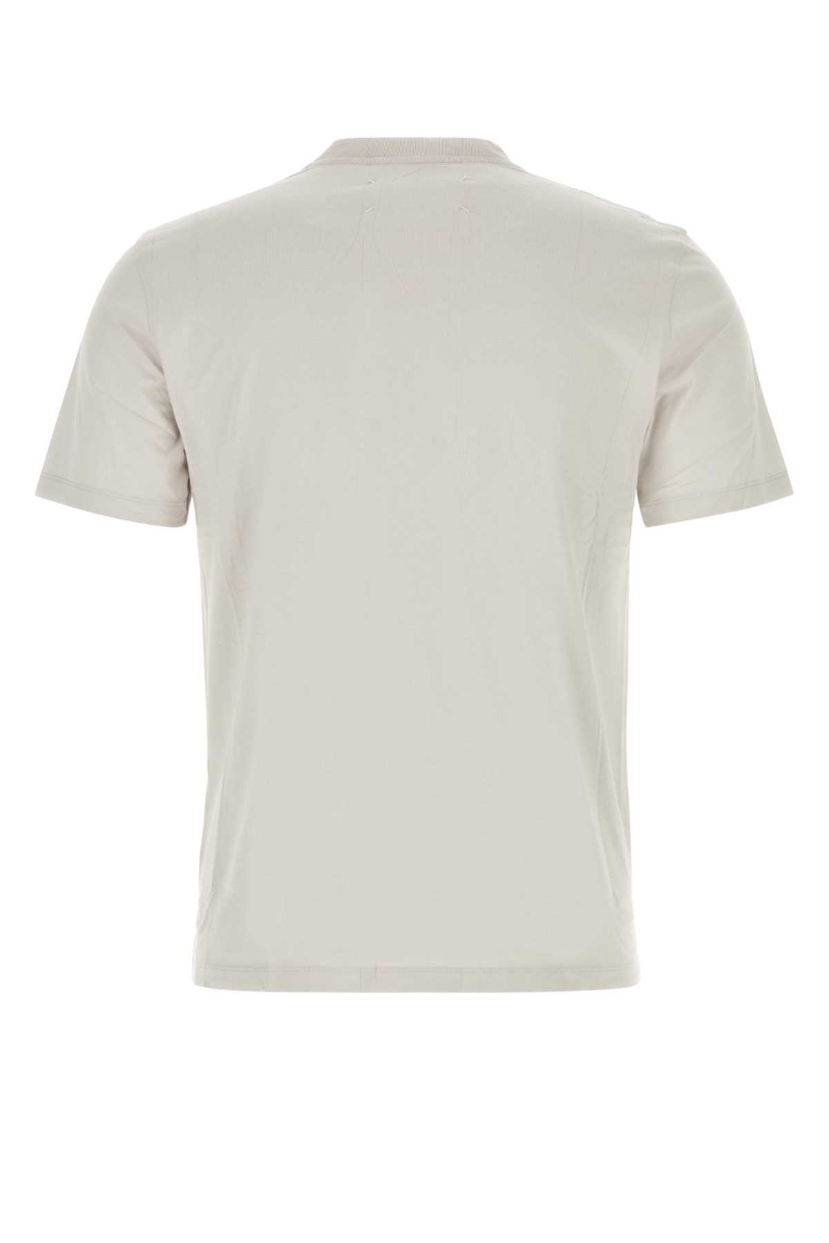 Shop Maison Margiela Multicolor Cotton T-shirt Set In Greywhitecream
