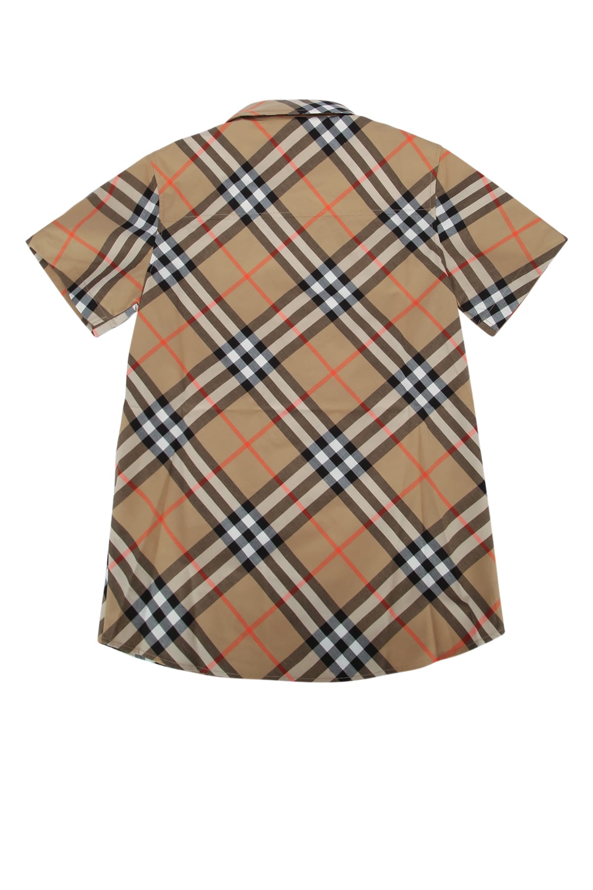 Burberry Shirt Kids Color Beige In Sandipcheck