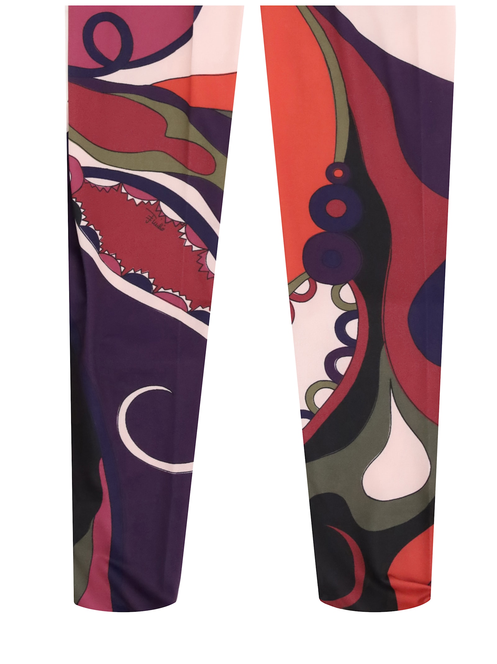 Pucci Sheer Tights With Abstract Print In Multi