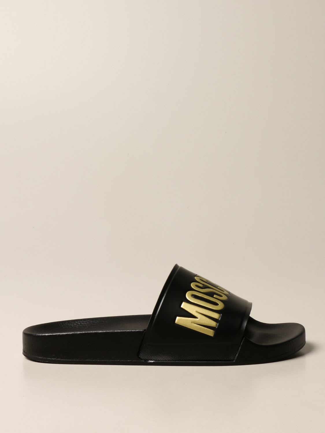 Moschino Couture Flat Sandals Moschino Couture Rubber Sandal With Logo