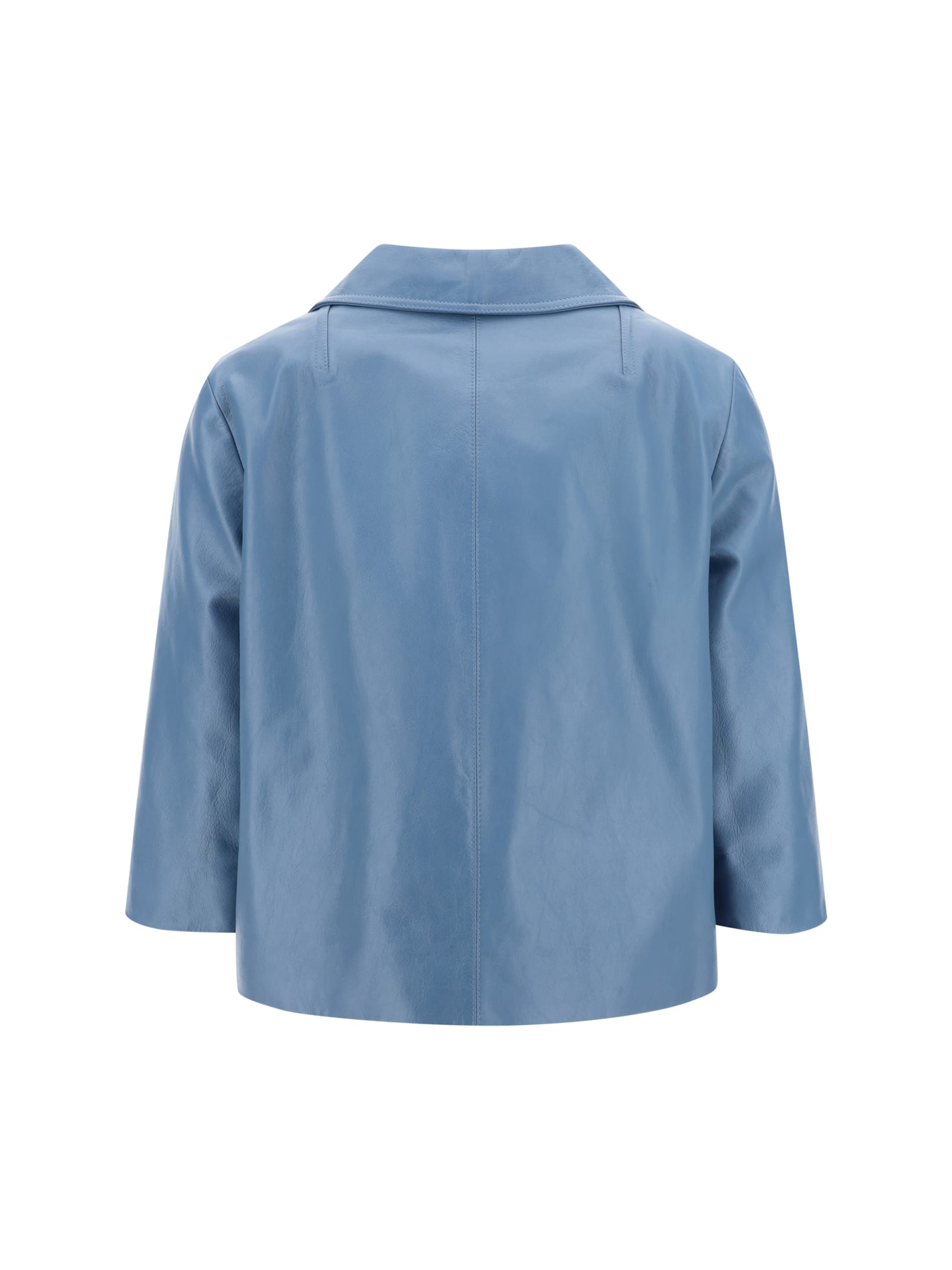 Shop Marni Jacket In Gnawed Blue