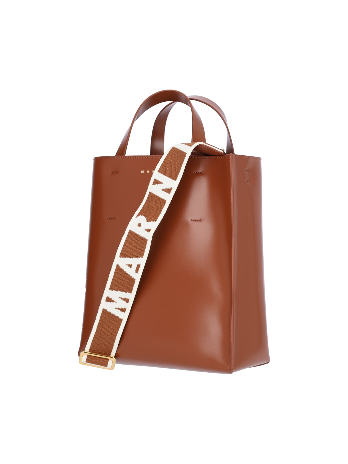 Shop Marni Small Tote Bag Museo In Leather