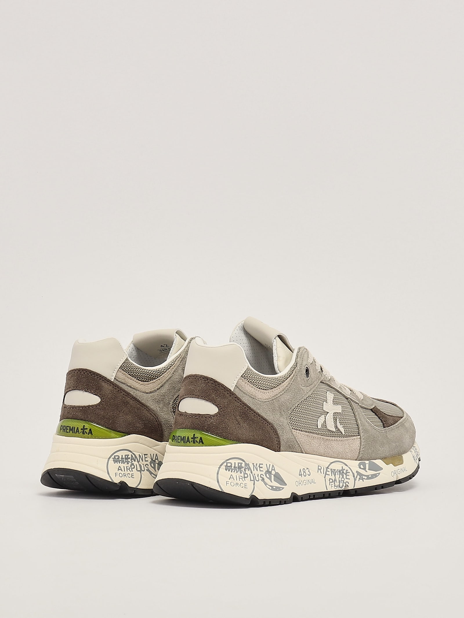 Shop Premiata Sneakers Sneaker In Grigio