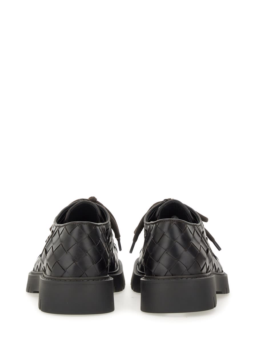 Bottega Veneta Haddock Lace Up Deep Calf Weave