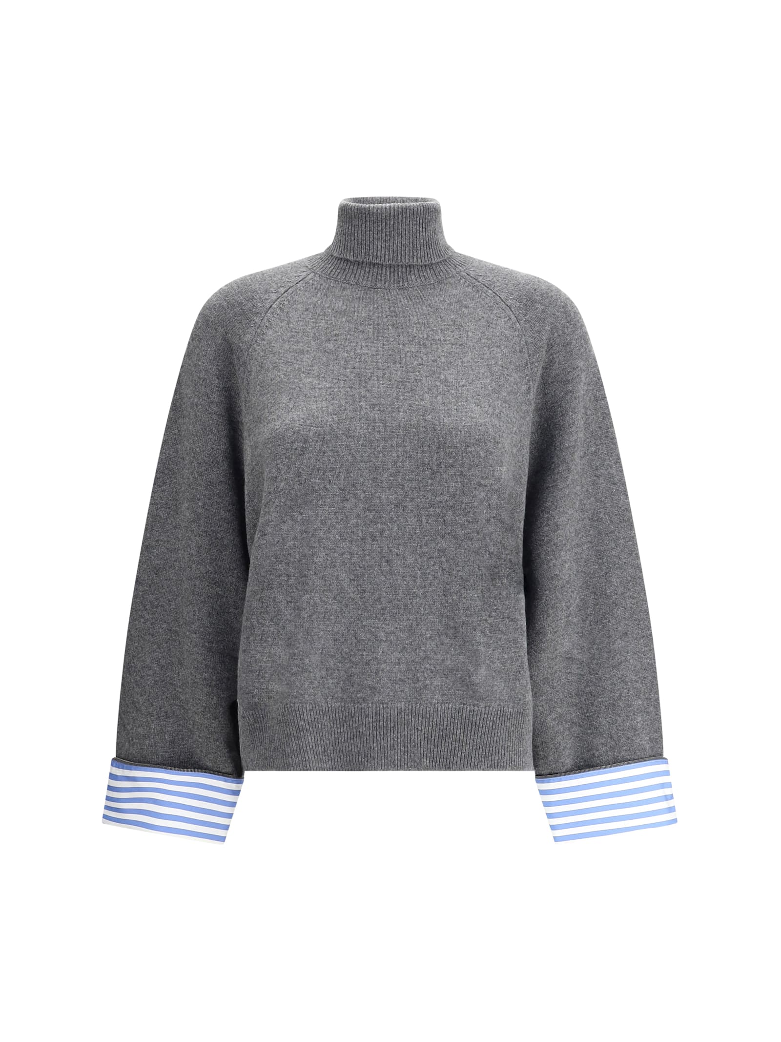Brunello Cucinelli High Collar Knit Sweater