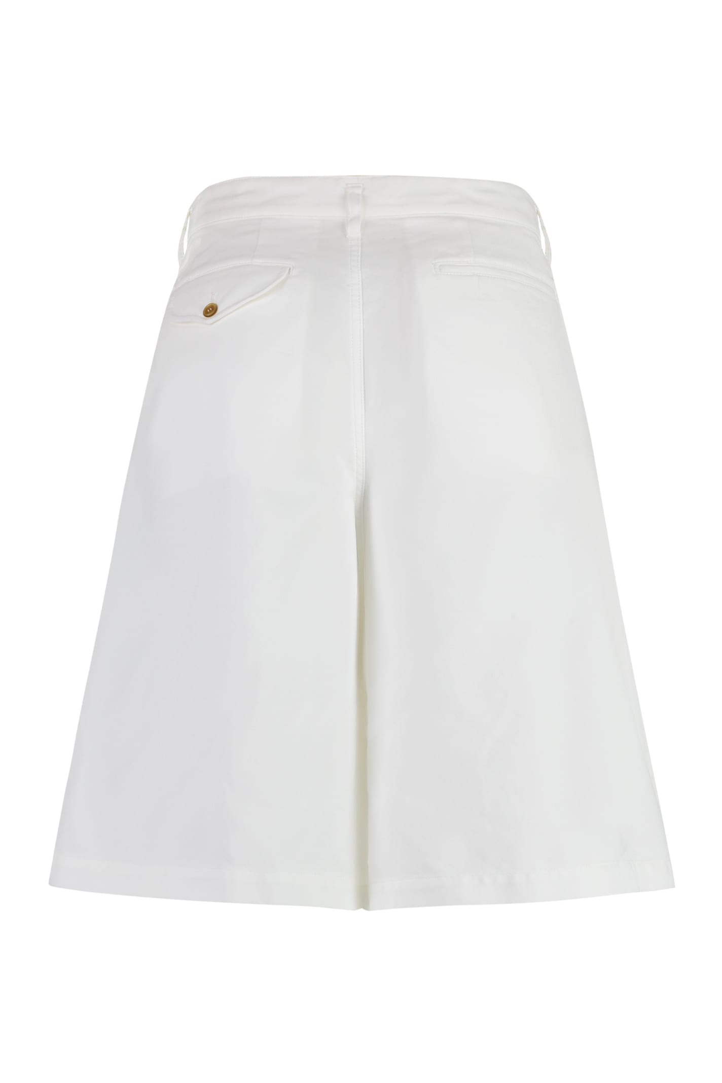 Shop Comme Des Garçons Shirt Techno Fabric Bermuda-shorts In White