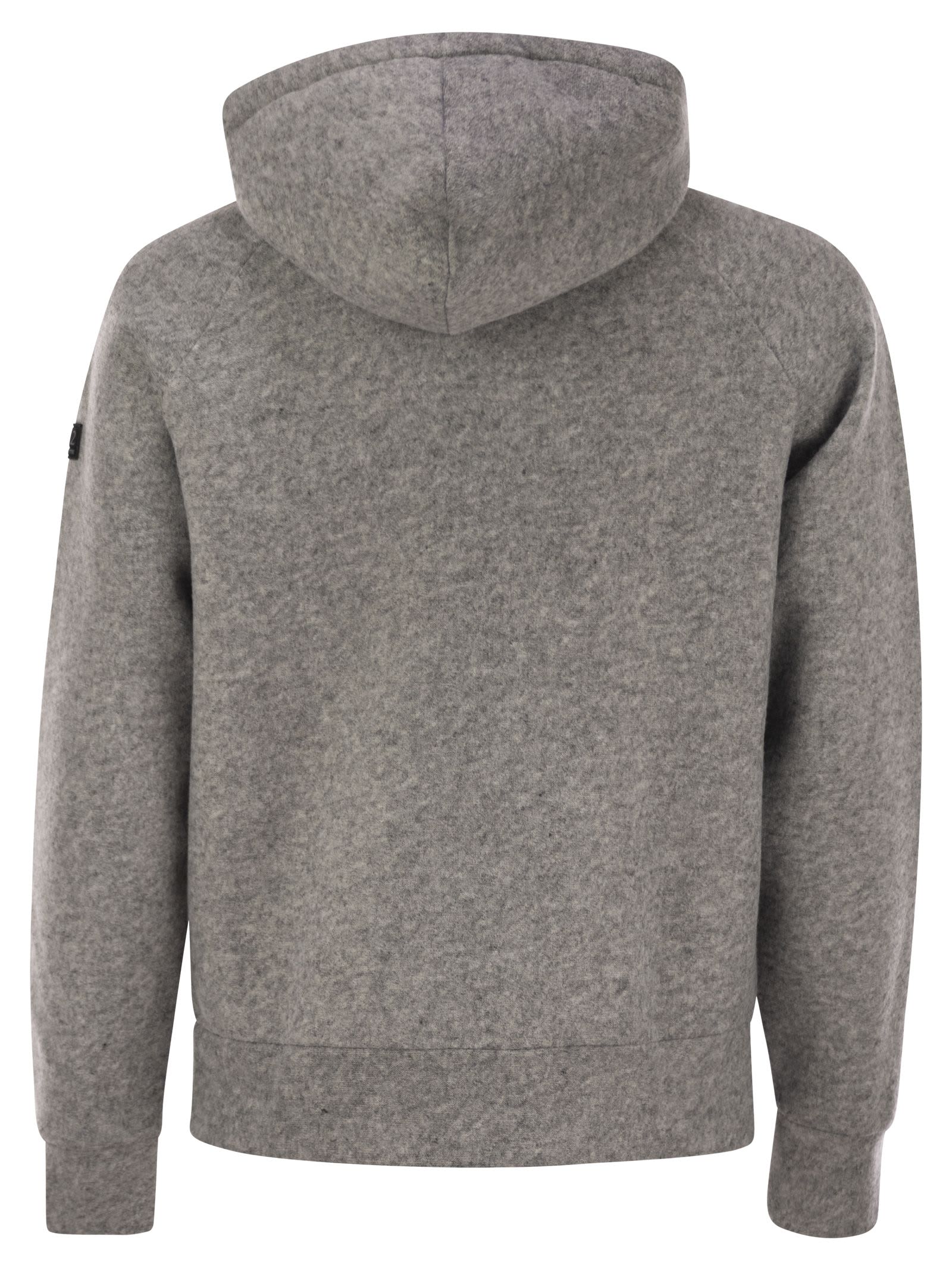 Shop Mc2 Saint Barth Carrel - Sweatshirt In Technical Fabric In Melange Grey