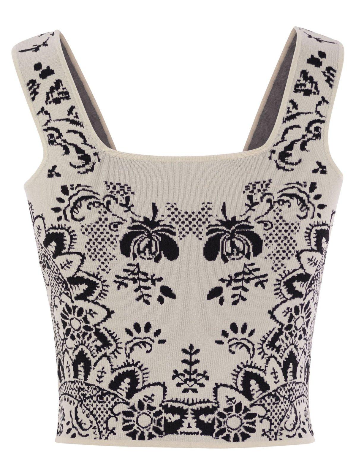 Weekend Max Mara Pilade All-over Patterned Top In Neutral