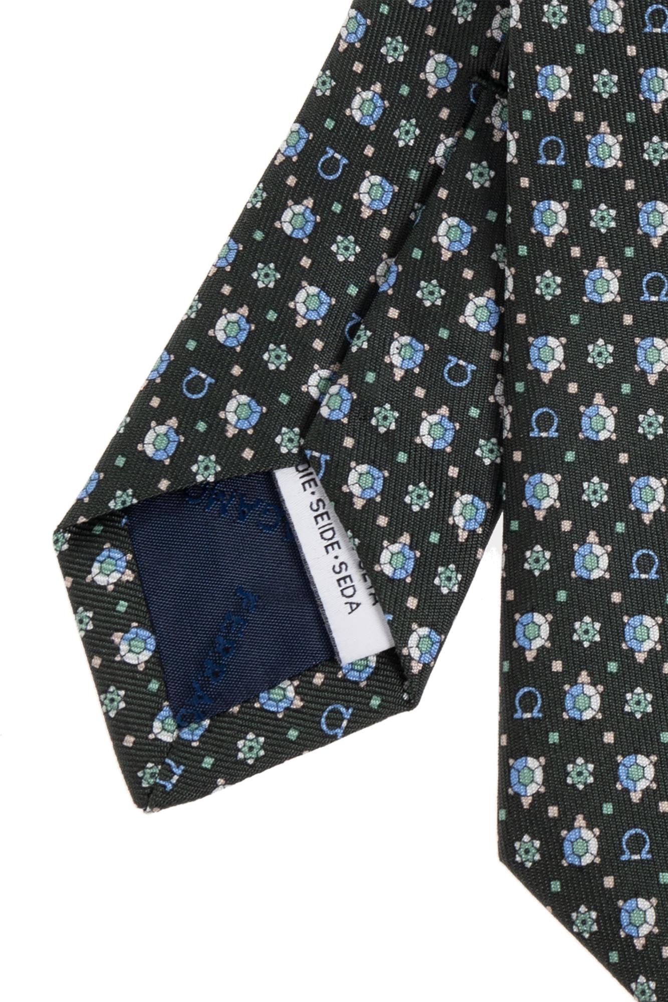 Ferragamo Silk Tie In Green