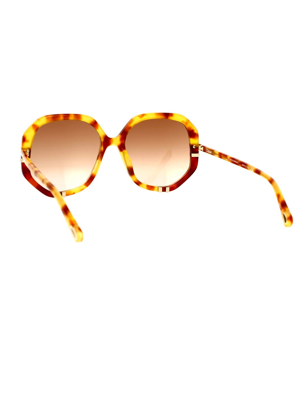 Shop Chloé Havana/brown West Sunglasses