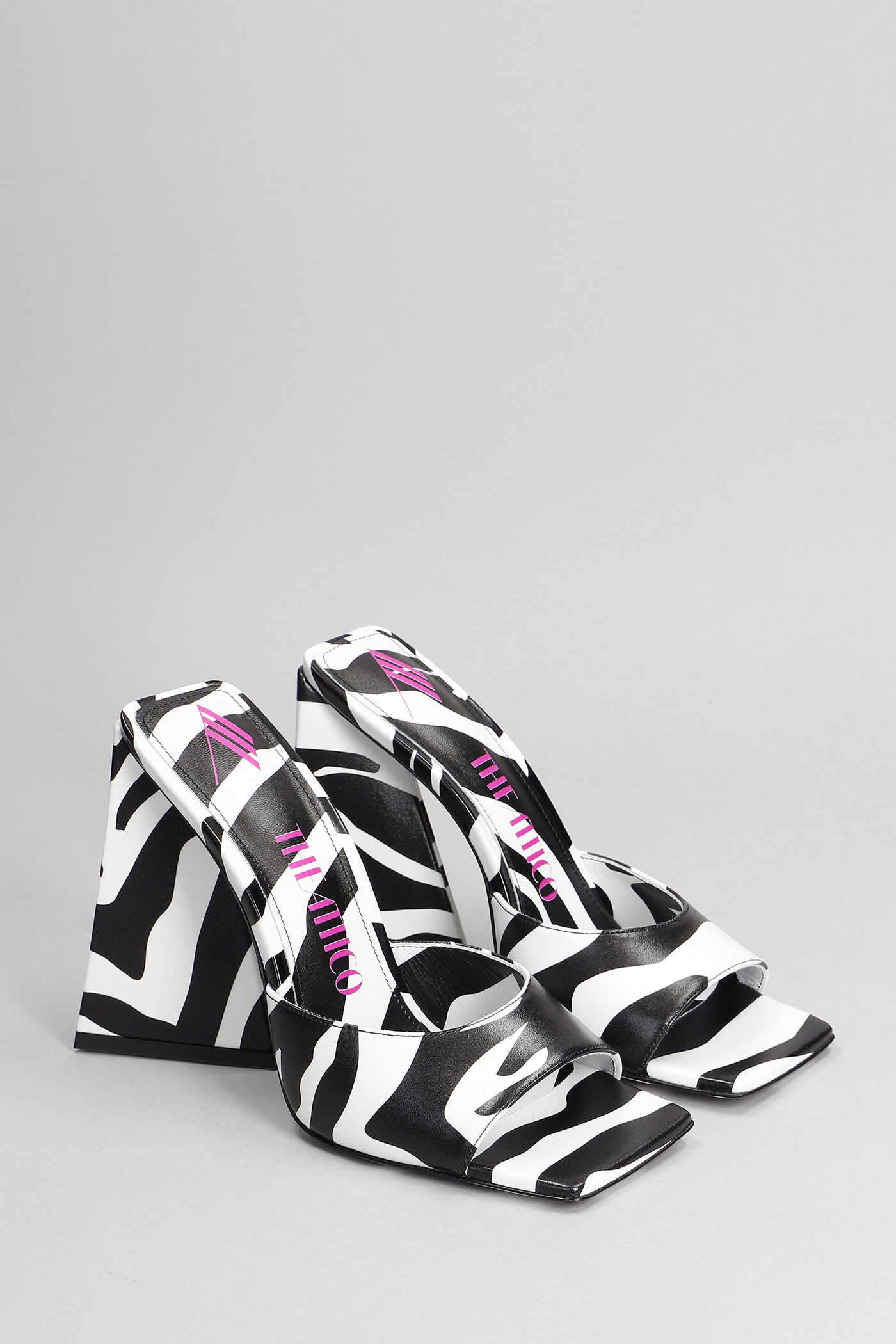 ATTICO DEVON ZEBRA PRINT MULES