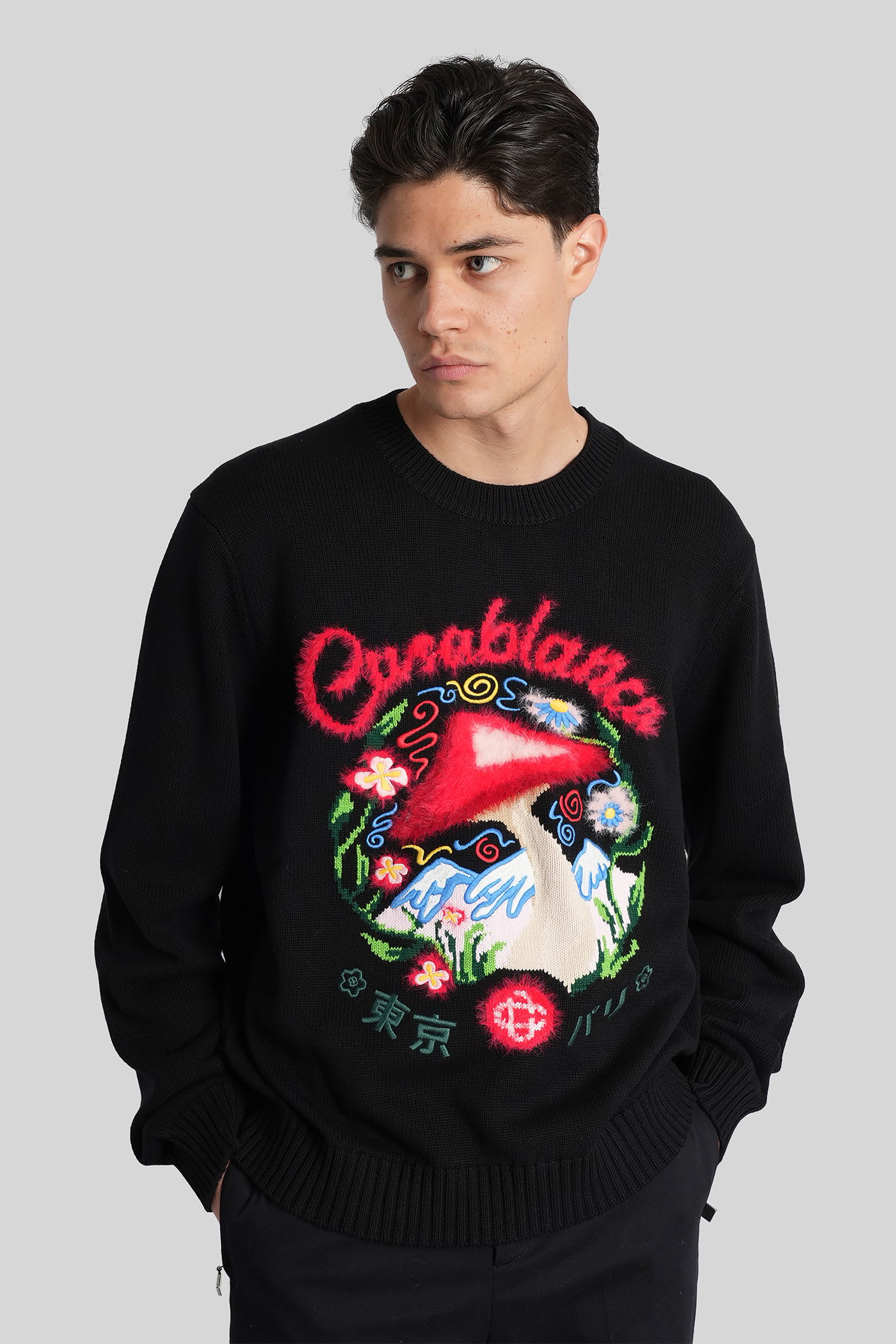Knitwear In Black Cotton