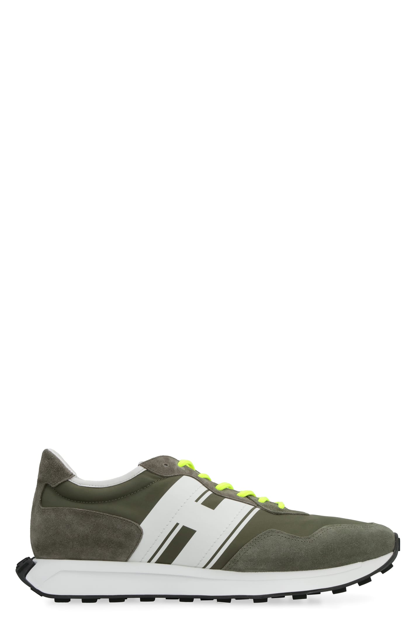 Hogan H601 Leather Sneakers In Green
