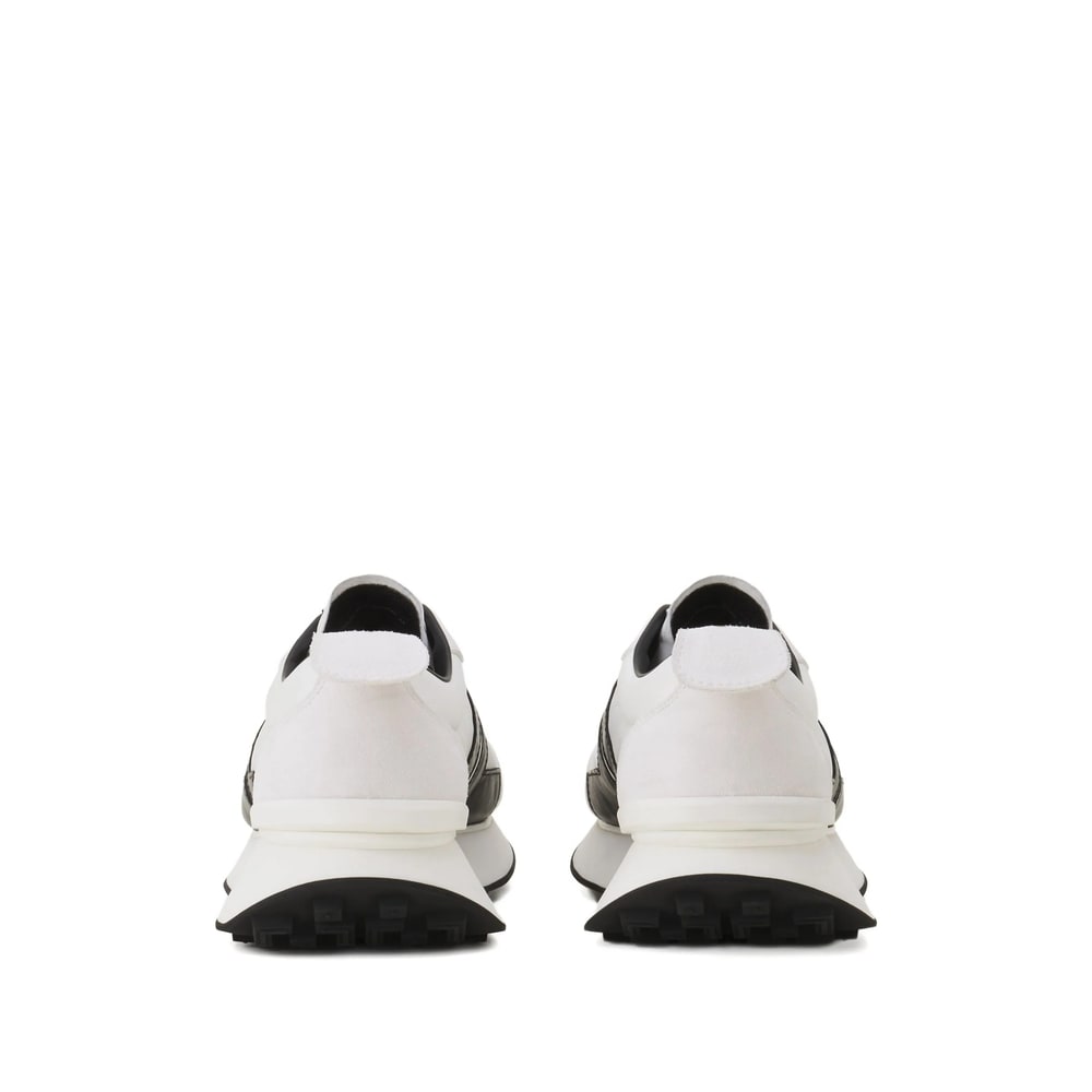 Lanvin Bumpr Color-blocked Sneakers In White