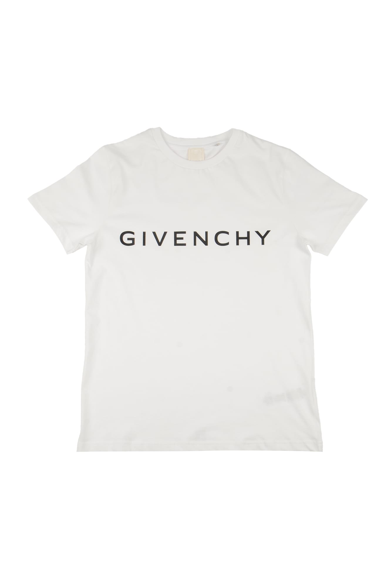 Givenchy Kids' Logo Print Regular T-shirt In White