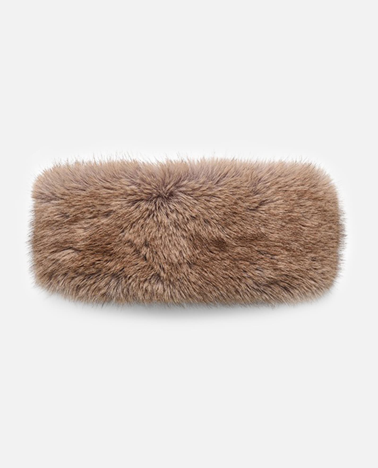 Stand Studio Faux-fur Headband In Brown