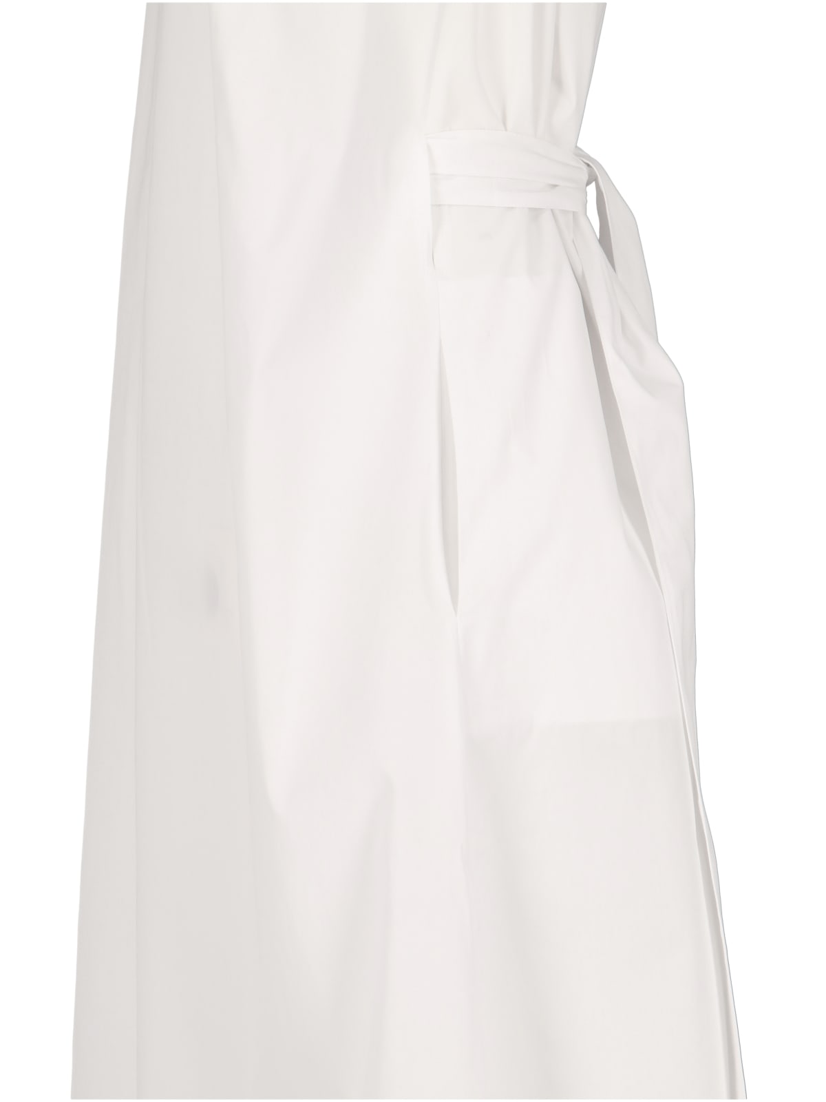 Shop Sa Su Phi Band Detail Shirt Dress In White