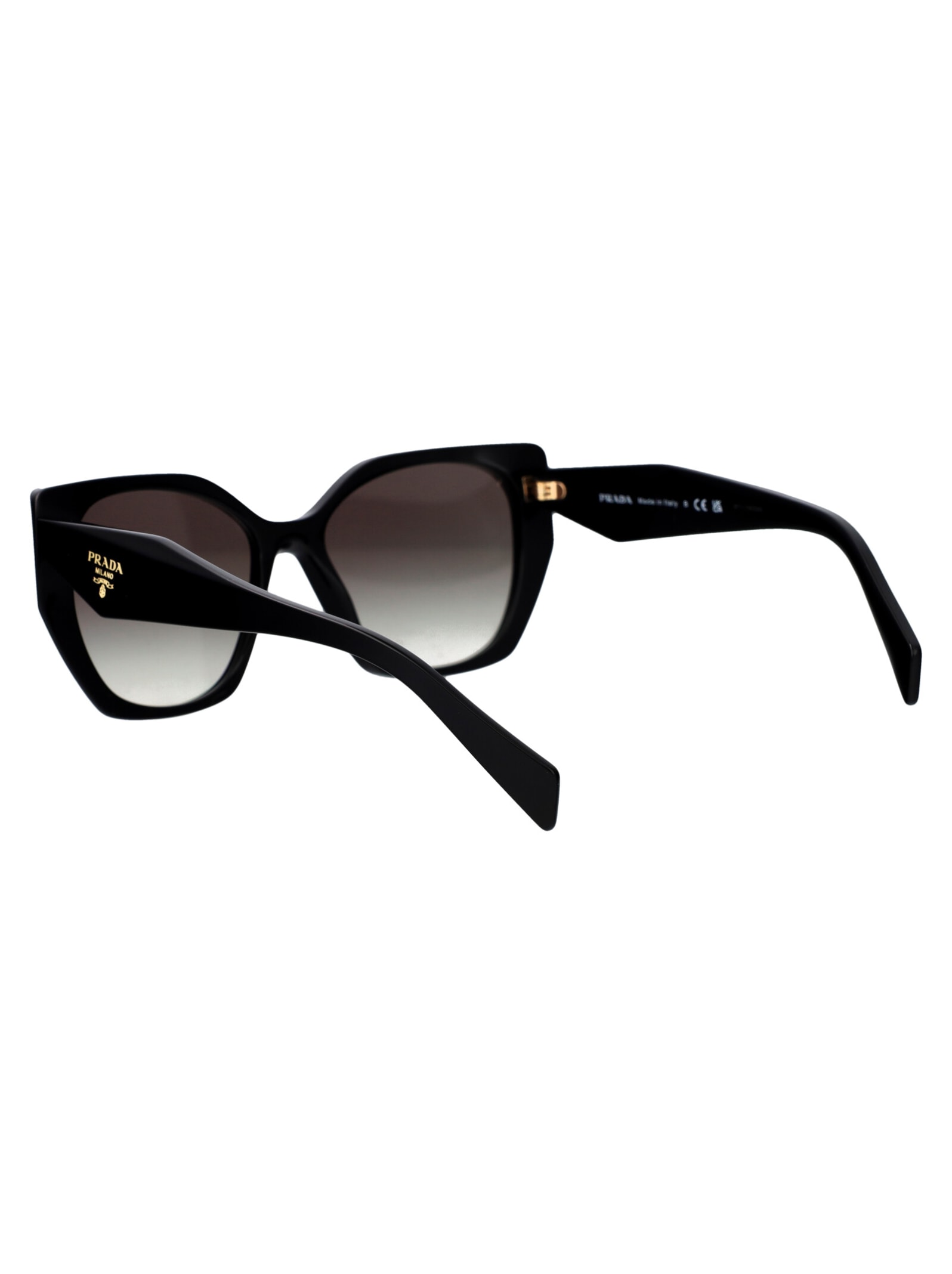 Shop Prada 0pr 19zs Sunglasses In 1ab0a7 Black