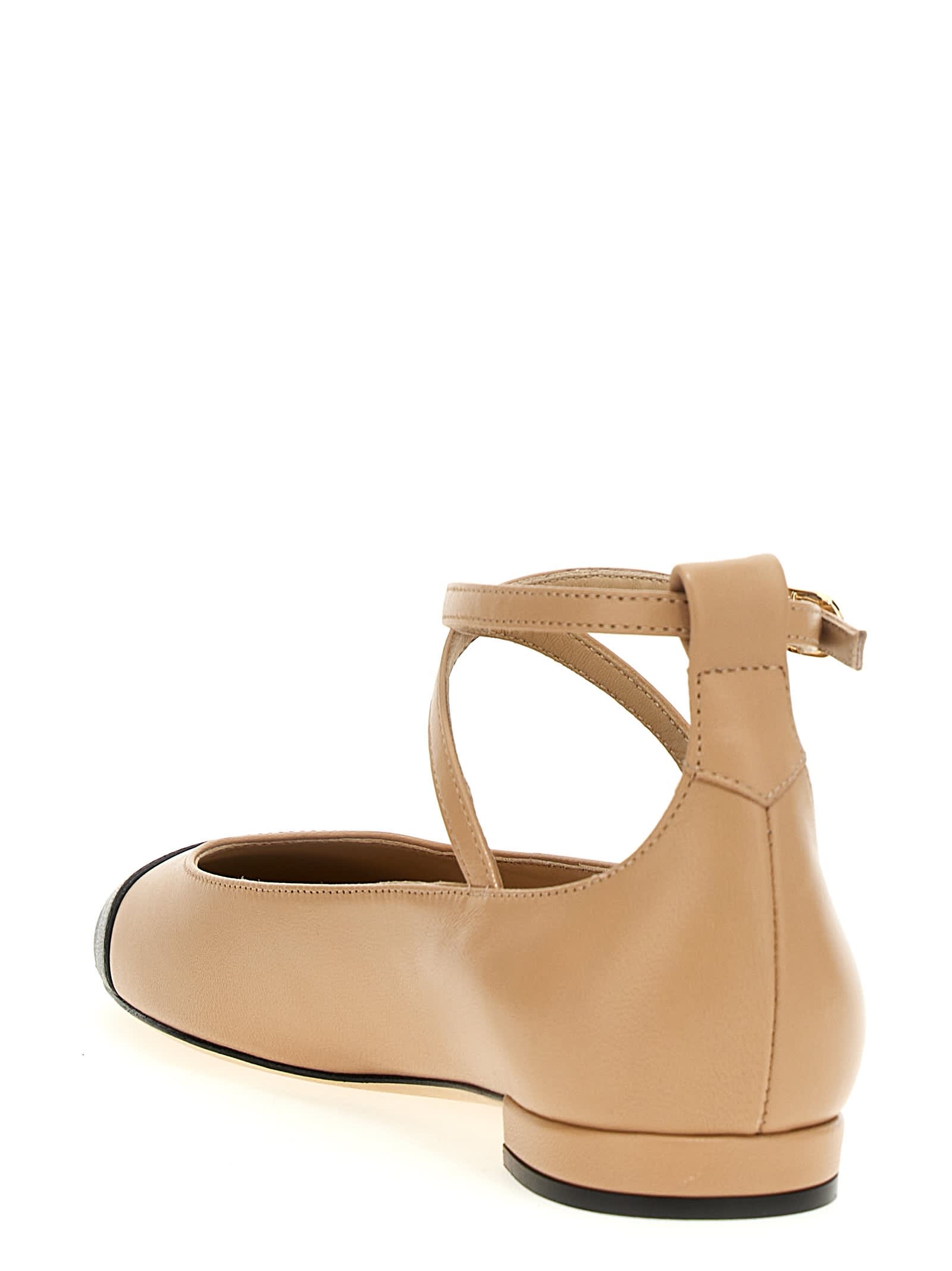 Stuart Weitzman Eden Strap Flat Shoes Multicolor In Multicolor