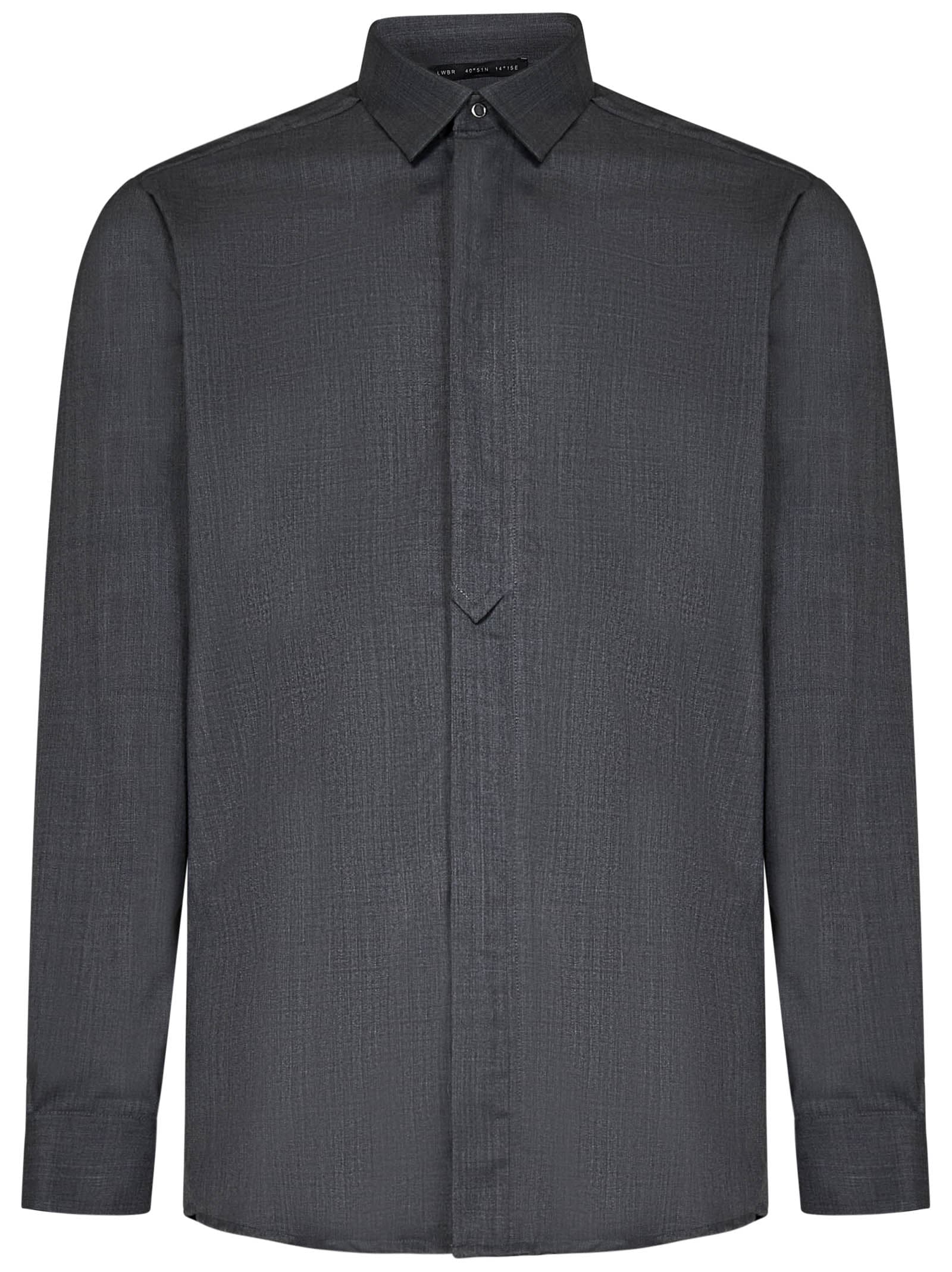 Shop Low Brand Shirt In Grey