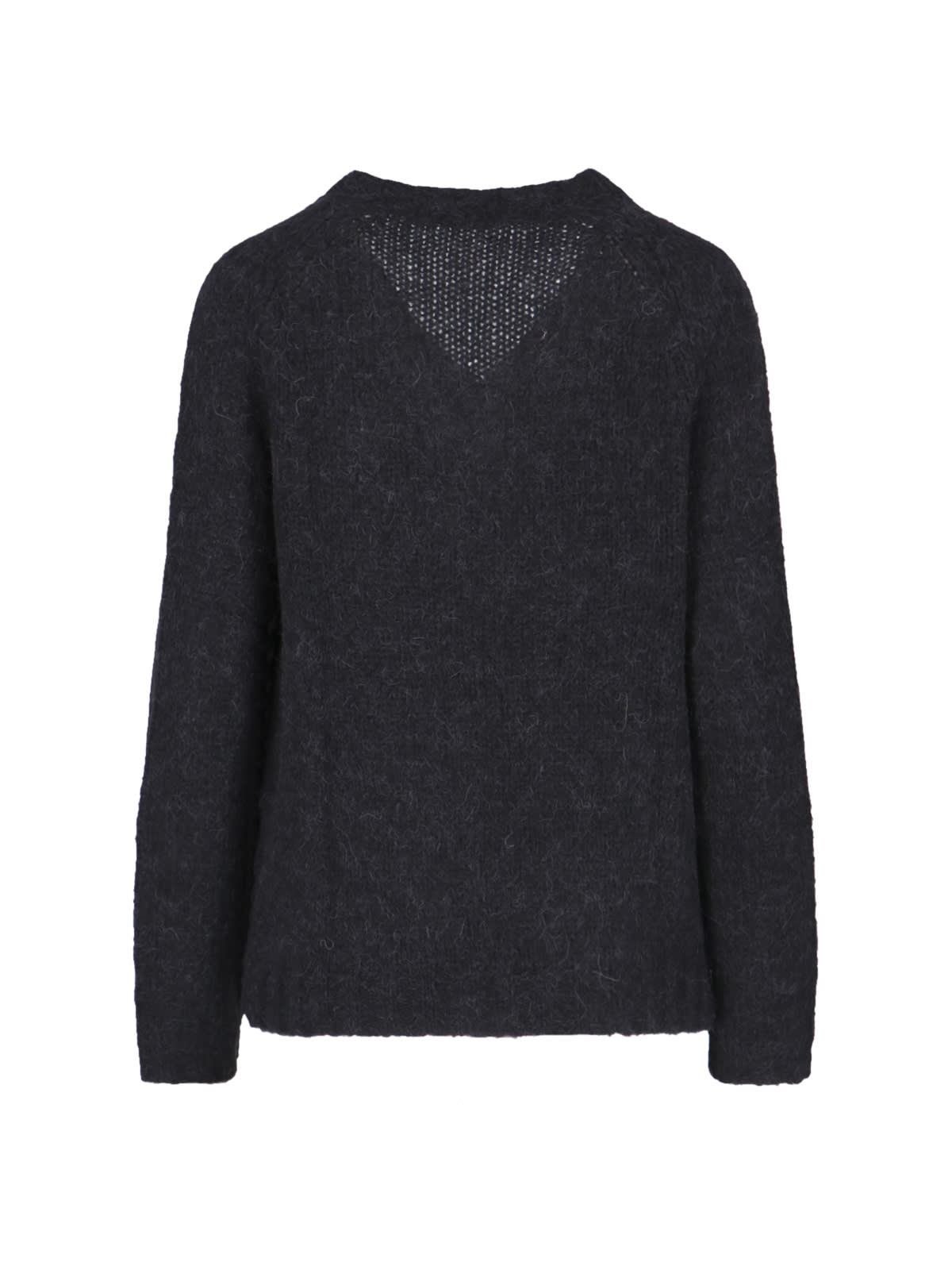 Shop Aspesi V-neck Sweater In Black