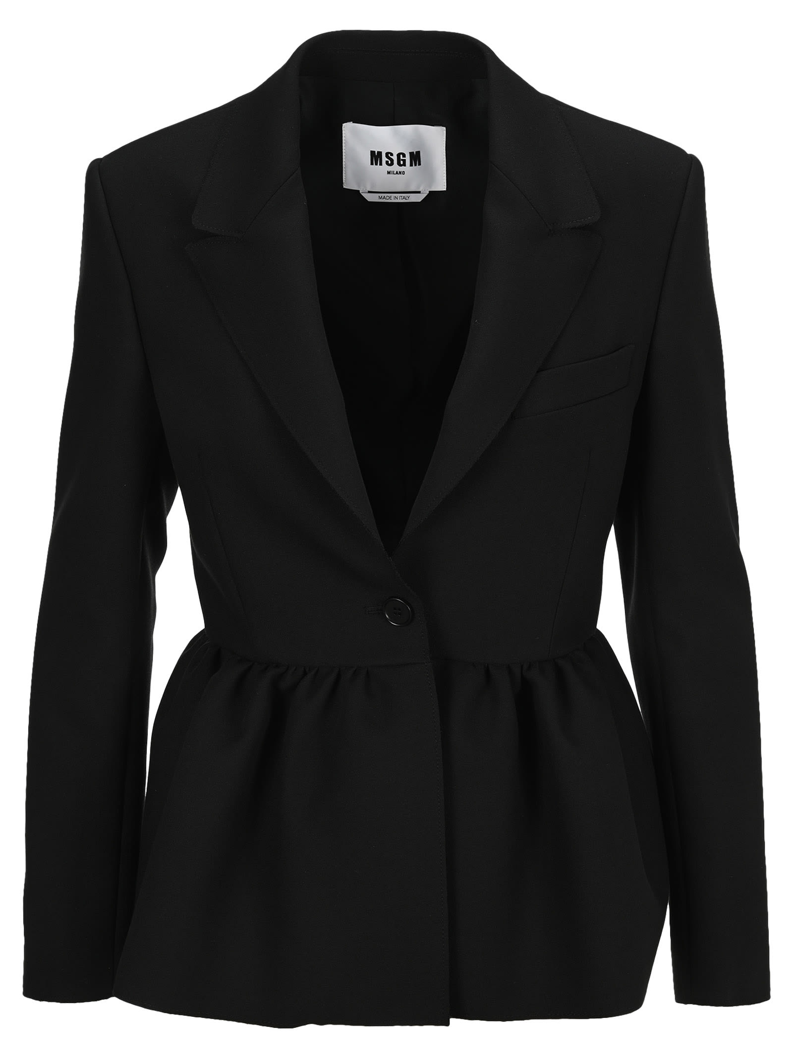 Msgm Notched-lapel Single-breasted Blazer